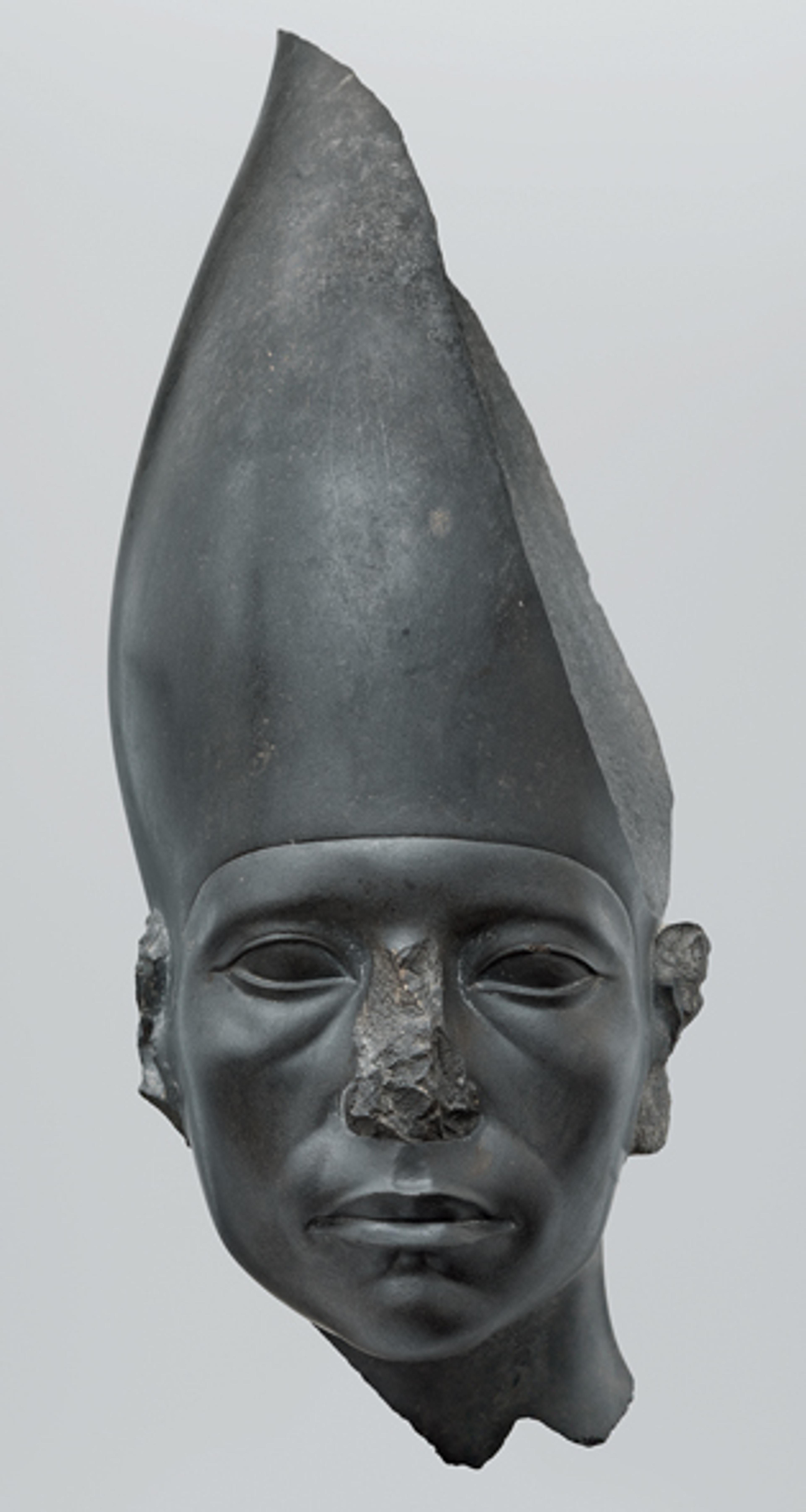 Head of a Statue of Amenemhat III Wearing the White Crown