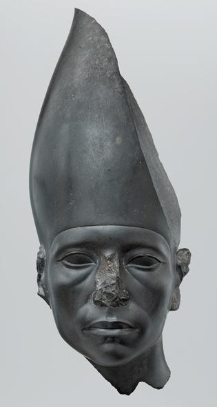 Head of a Statue of Amenemhat III Wearing the White Crown