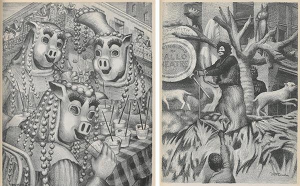 illustrated mardi gras