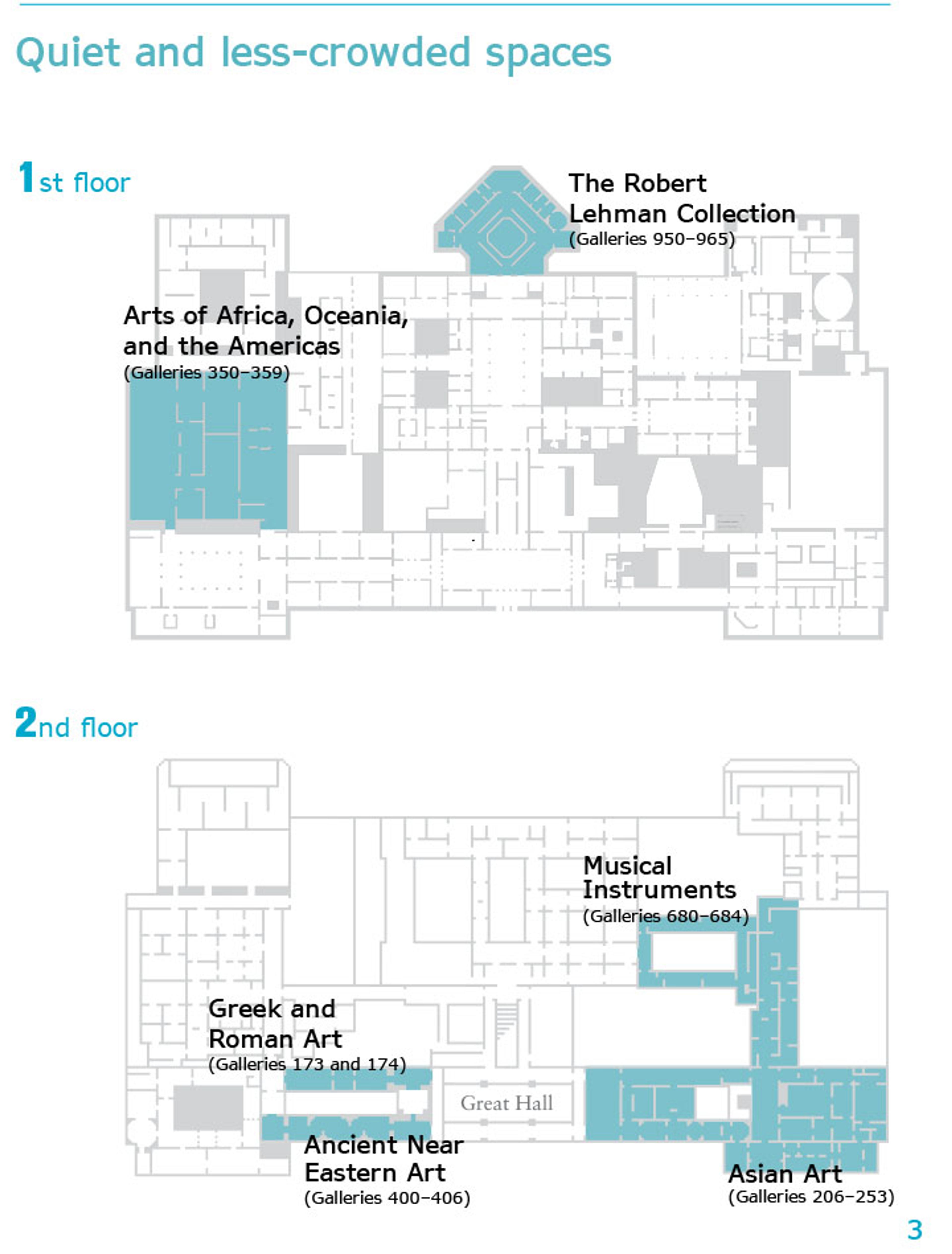 Page 3 of the sensory friendly map