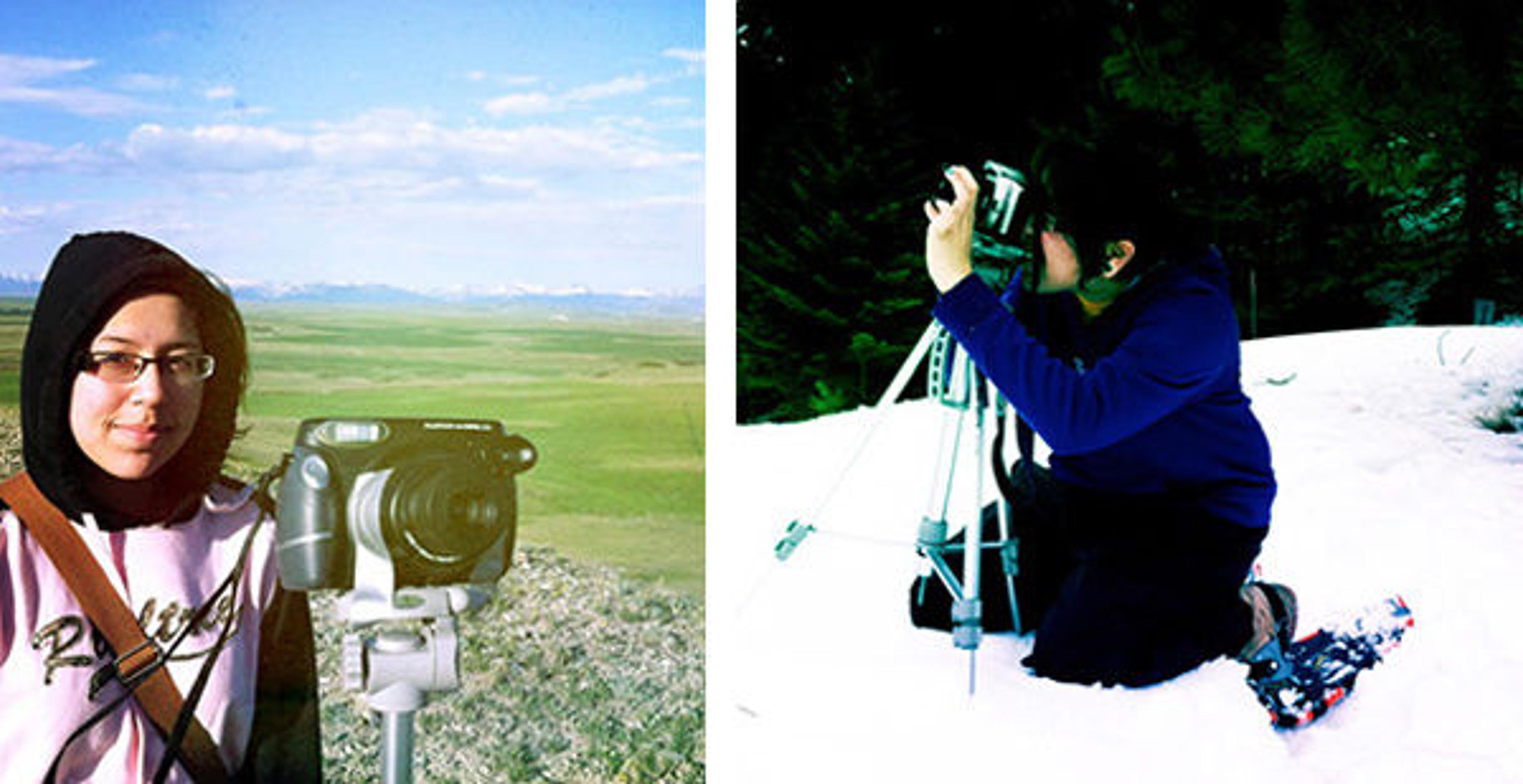 Shania at work near Hart Butte, Montana