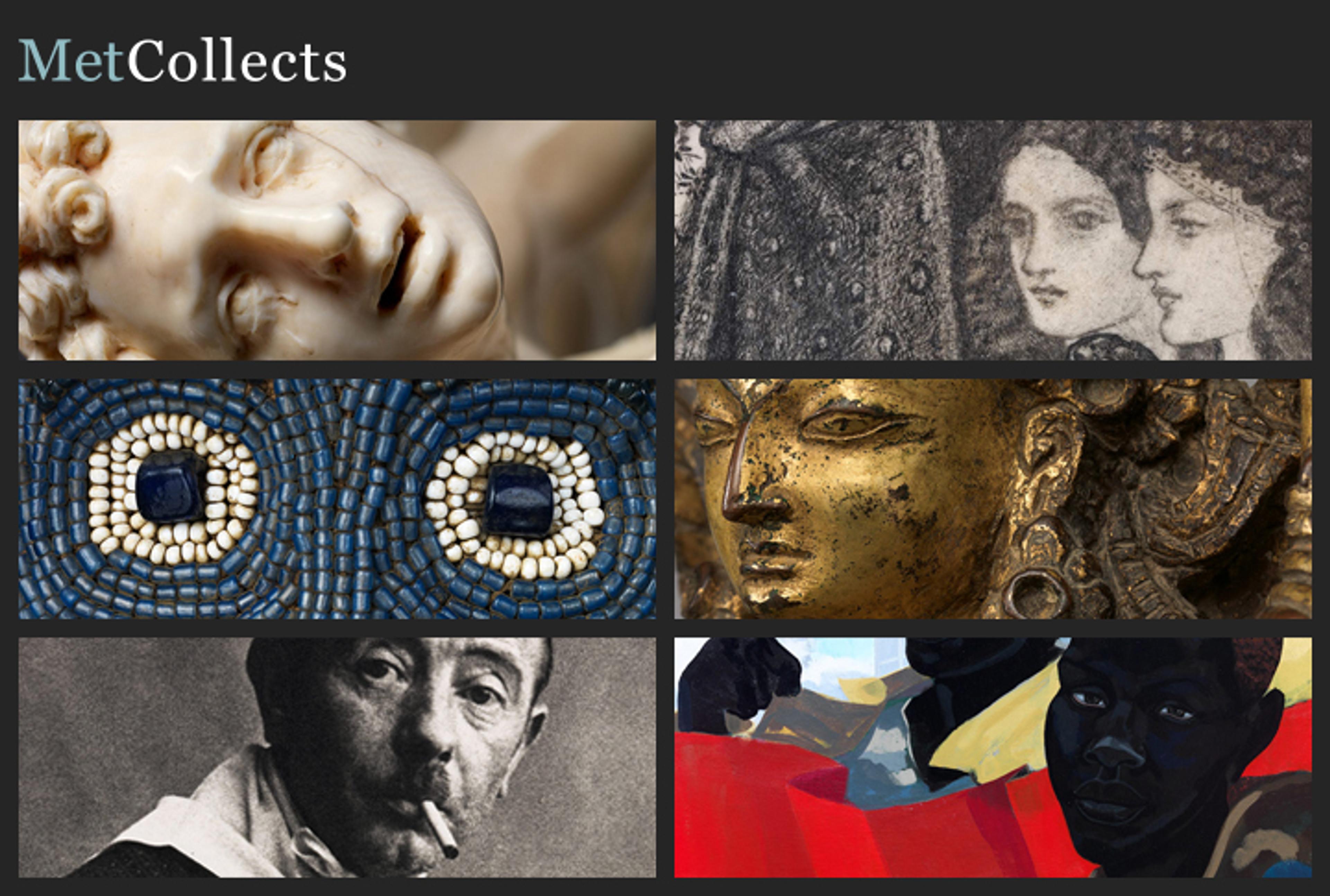 Grid of six images of new acquisitions featured in MetCollects