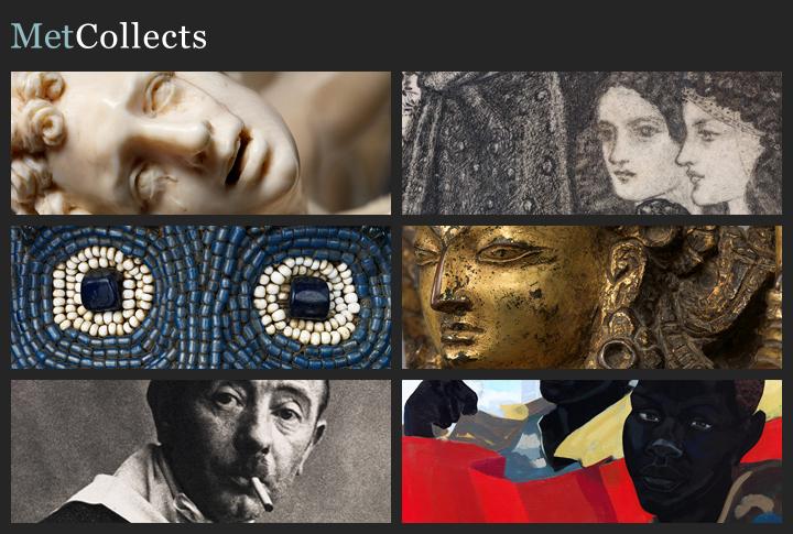 Grid of six images of new acquisitions featured in MetCollects