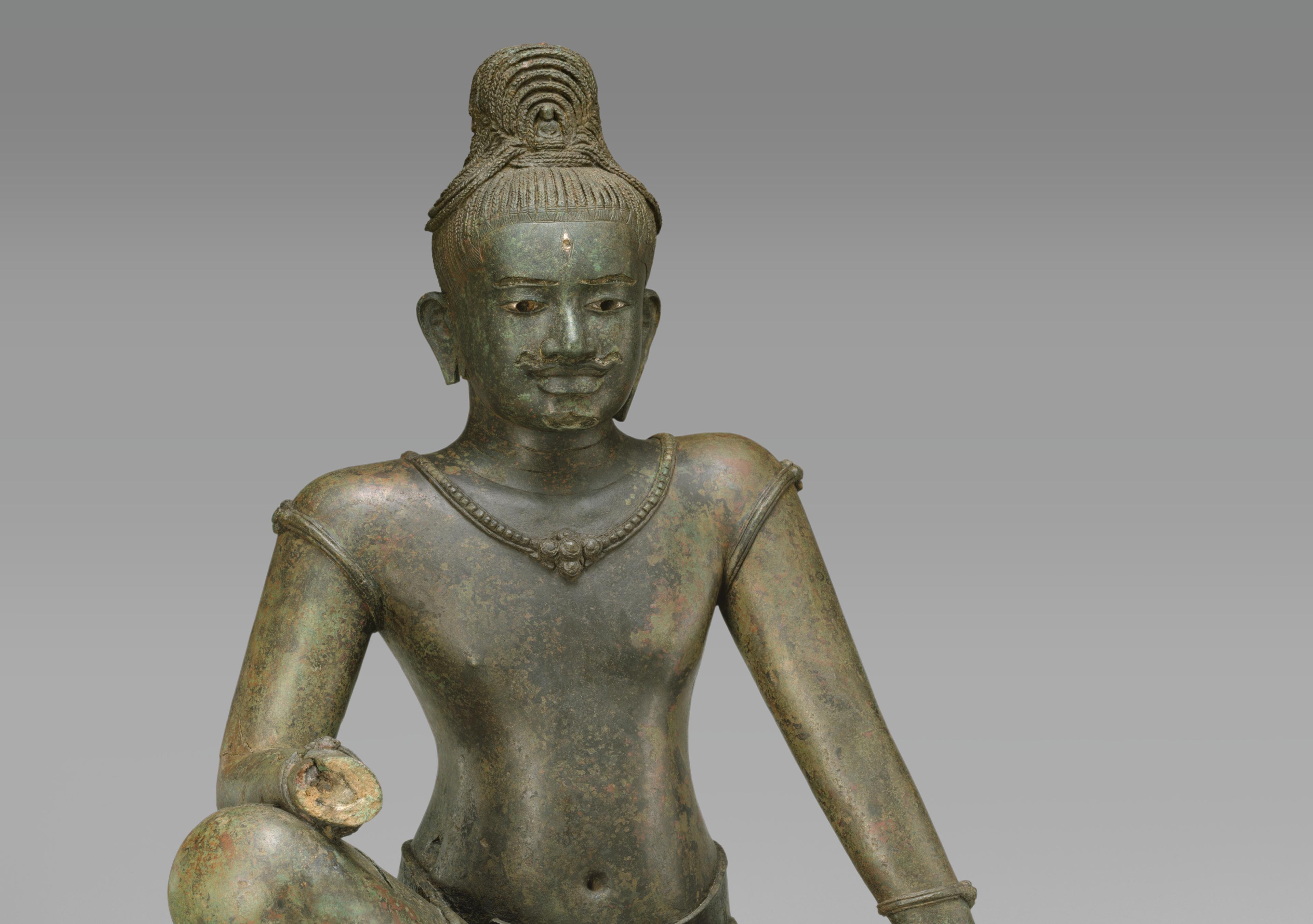 Photograph of the sculpture The Bodhisattva Avalokiteshvara Seated in Royal Ease.