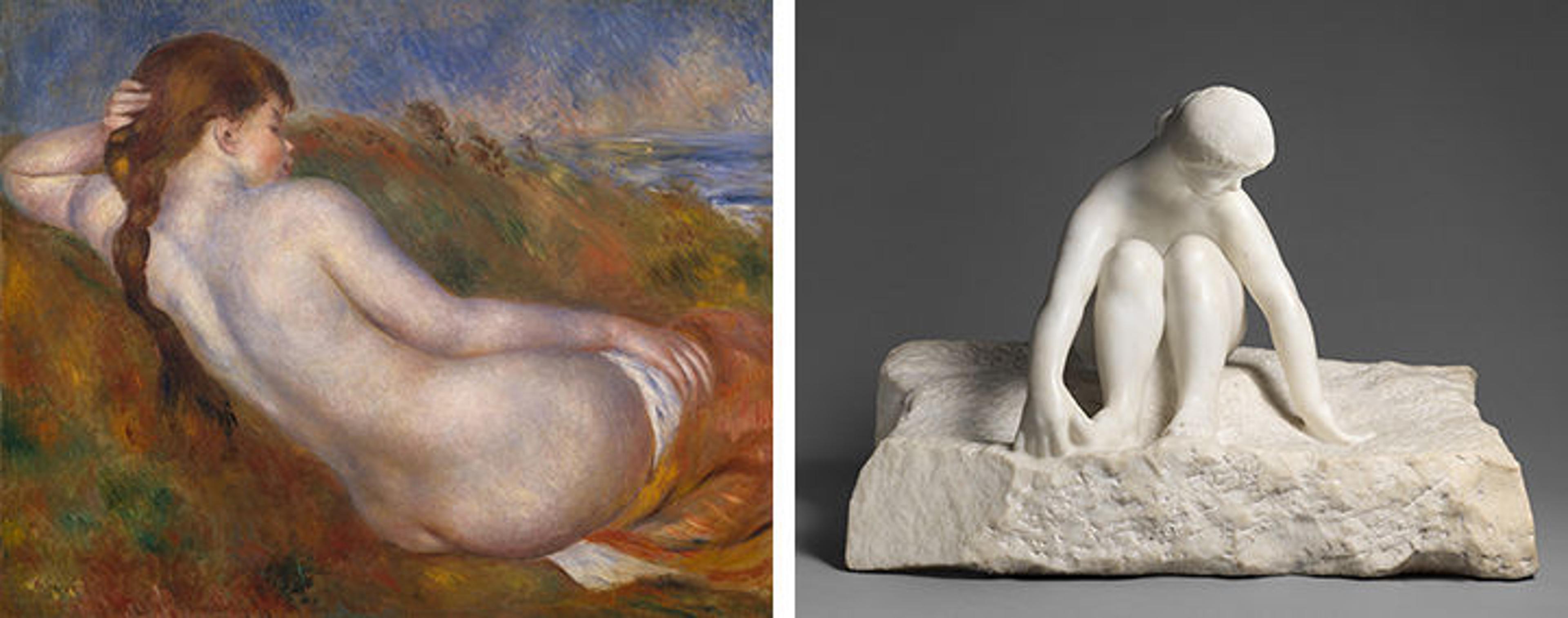 Renoir and a sculpture by Auguste Rodin
