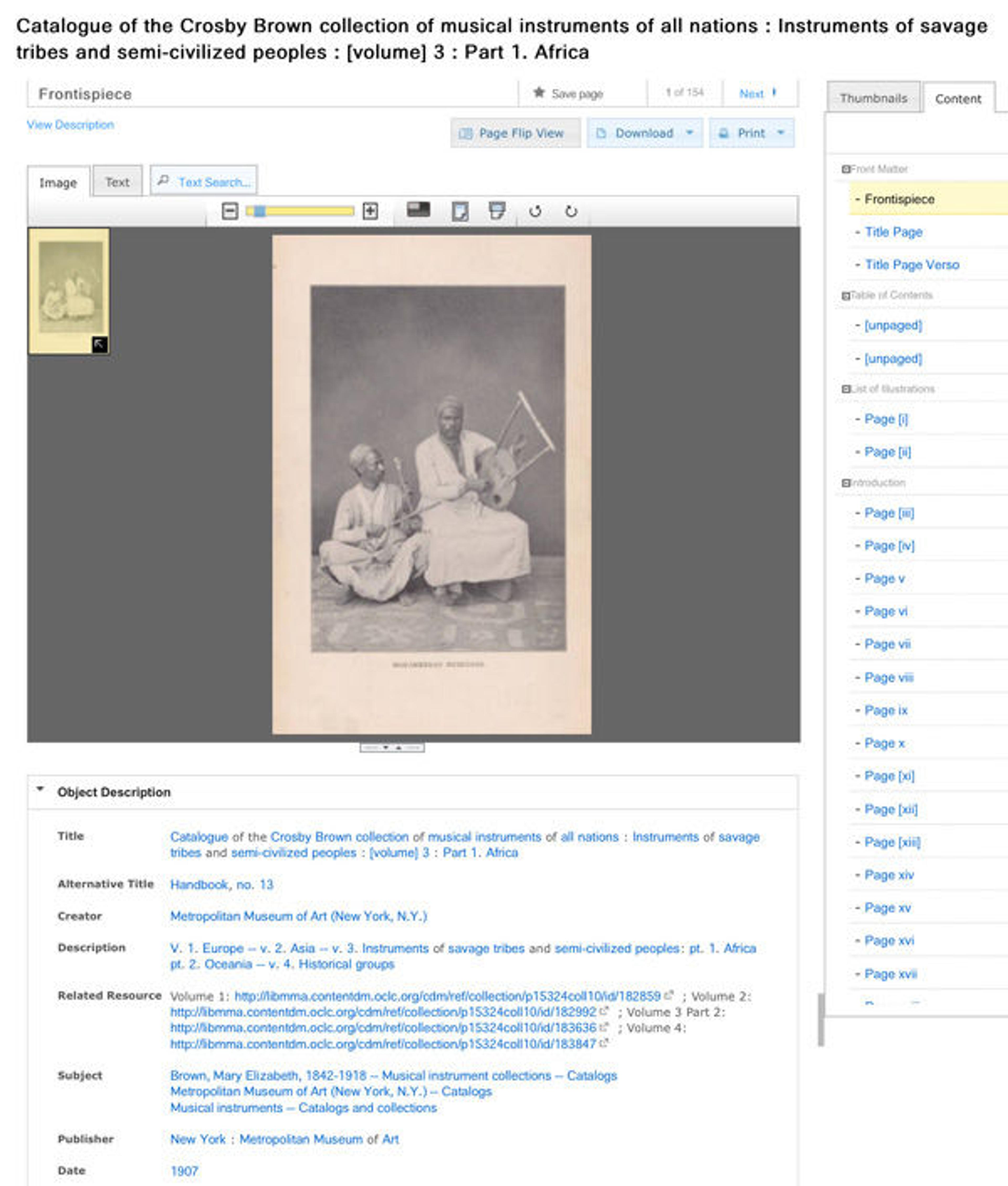 Object page on Watson Library's Digital Collections site