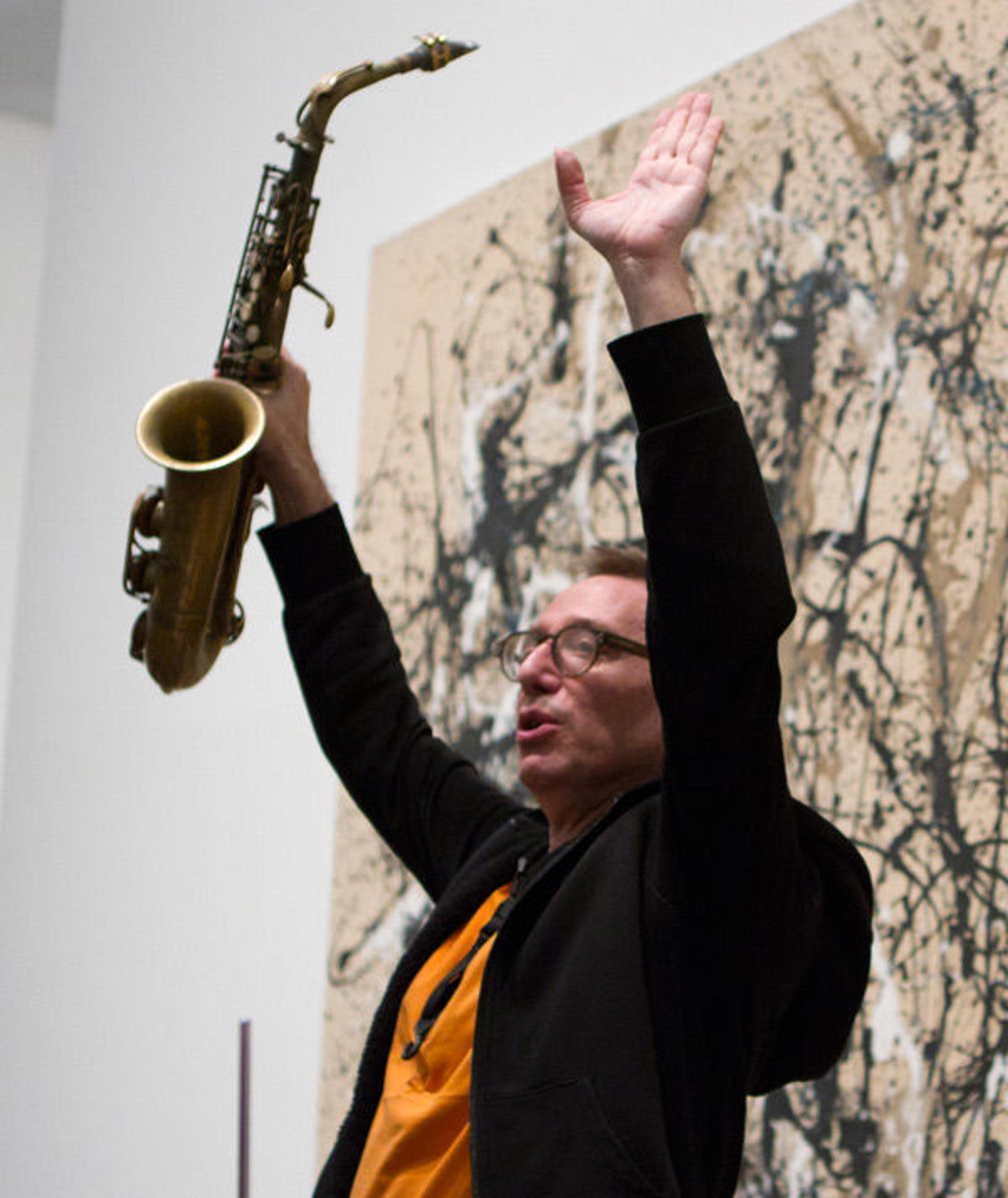 John Zorn performs in gallery 921: Abstract Expressionism