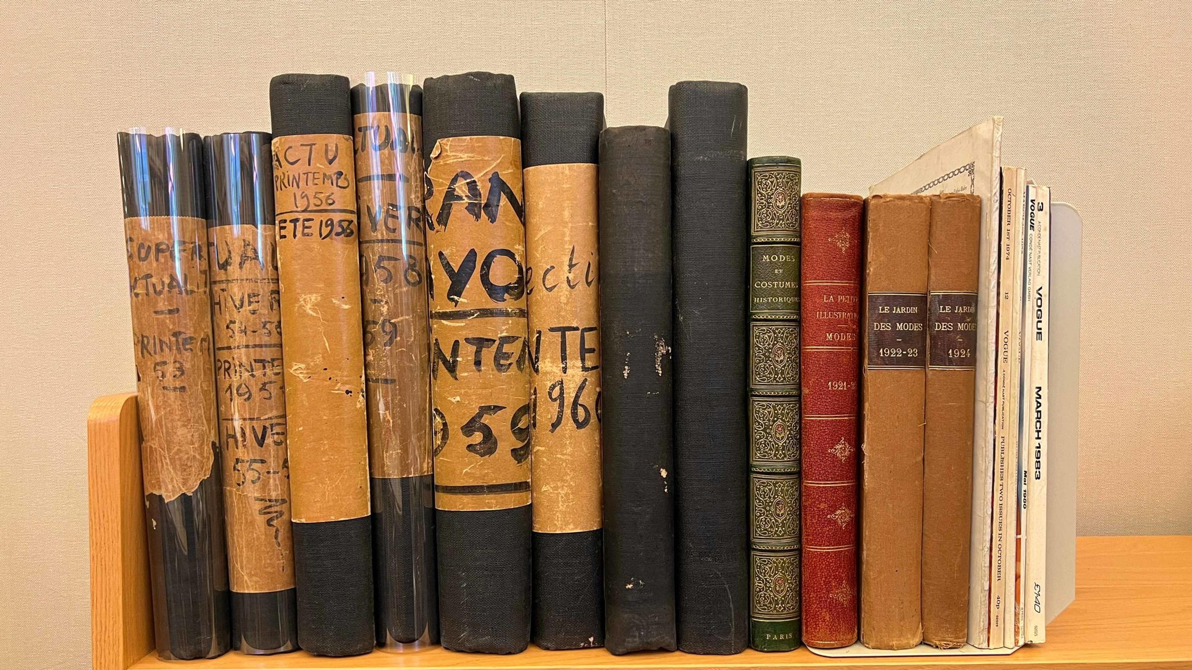 Cart of books