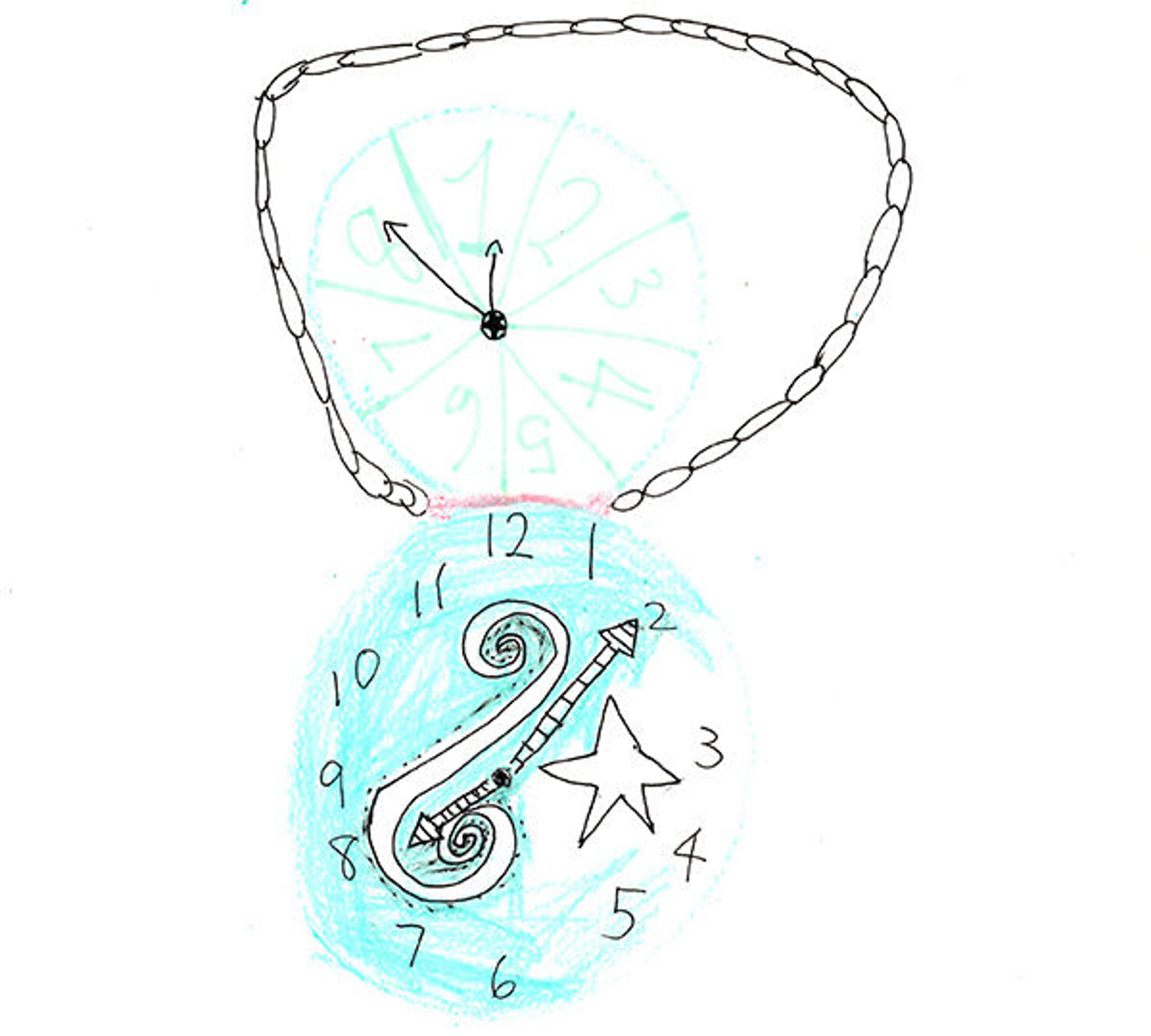 Time machine drawing by Seobin, age 12