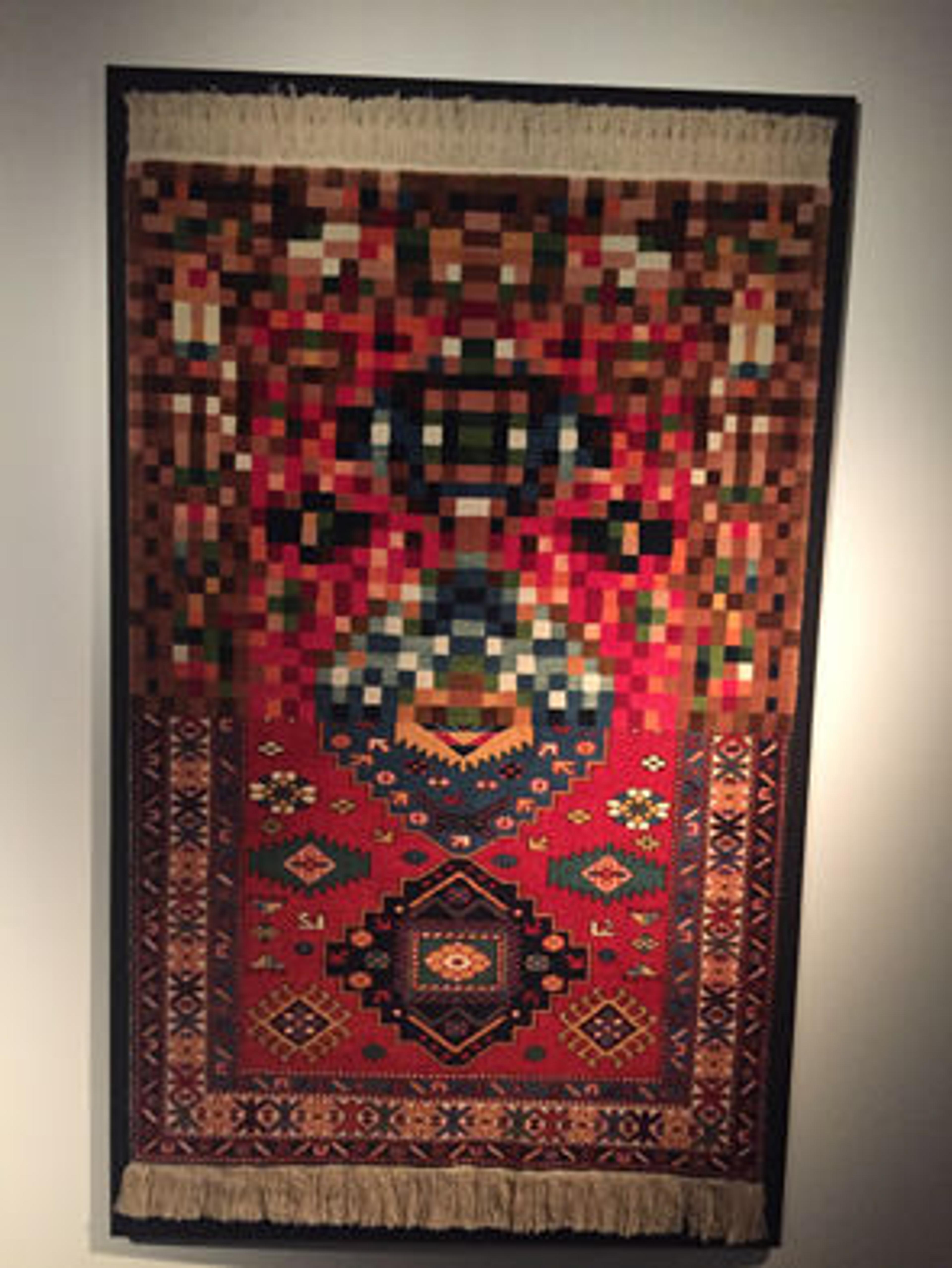 One of Faig Ahmed's carpets. Photograph by Christopher Noey
