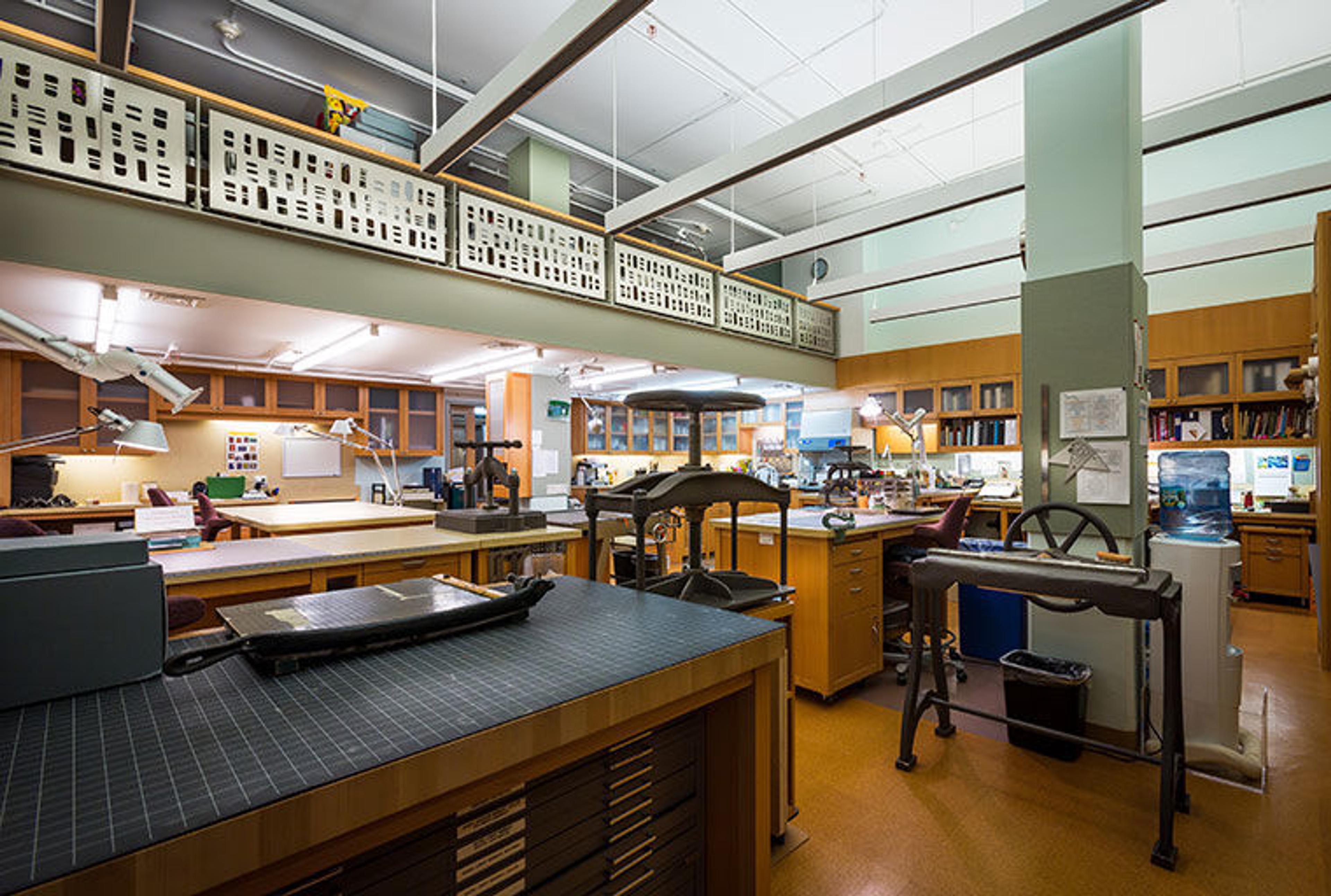 Book conservation lab