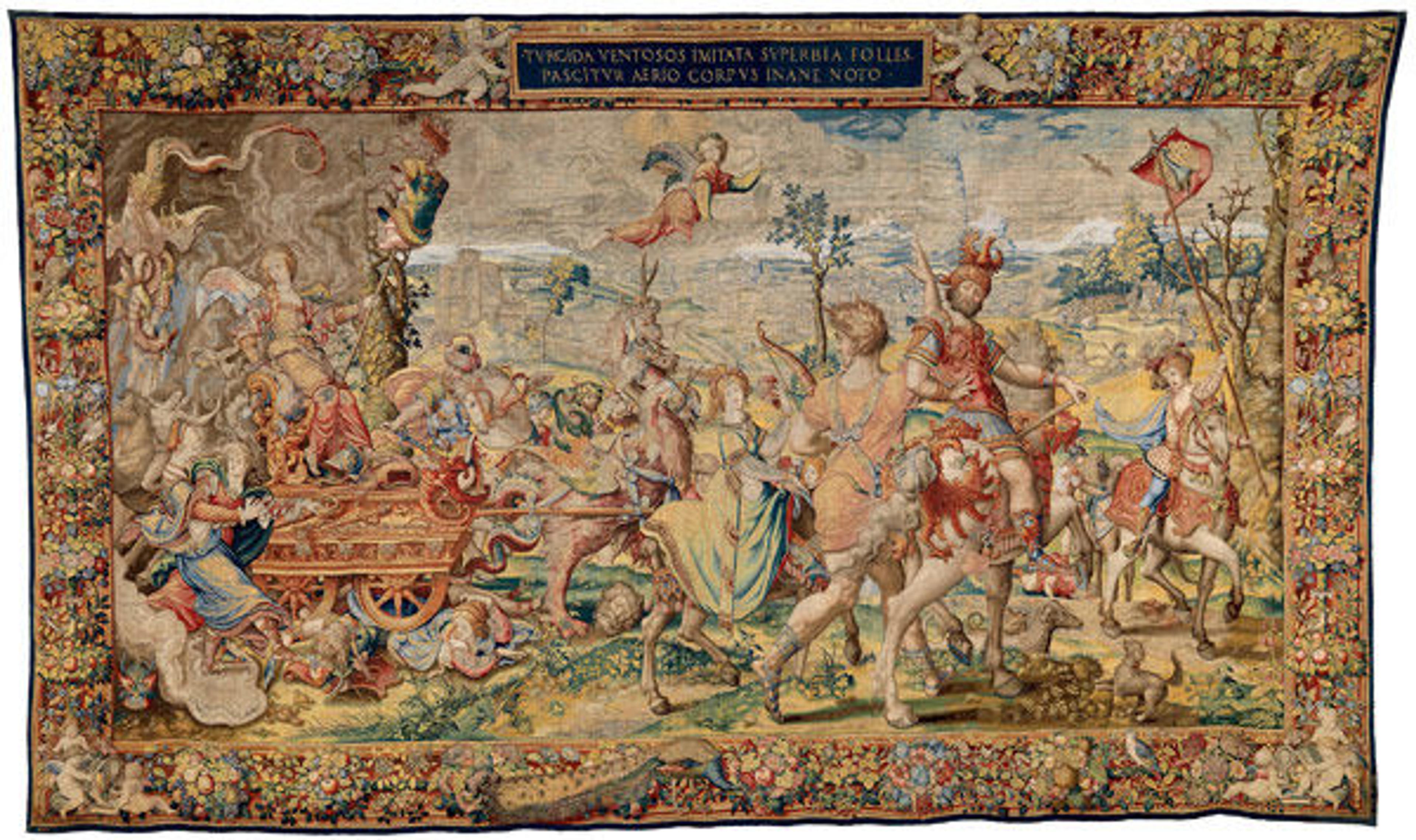 Pride, from the Seven Deadly Sins tapestry series | Designed by Pieter Coecke van Aelst, ca. 1532–34 | Patrimonio Nacional, Palacio Real de La Granja de San Ildefonso (TA 22/1, 10004091)