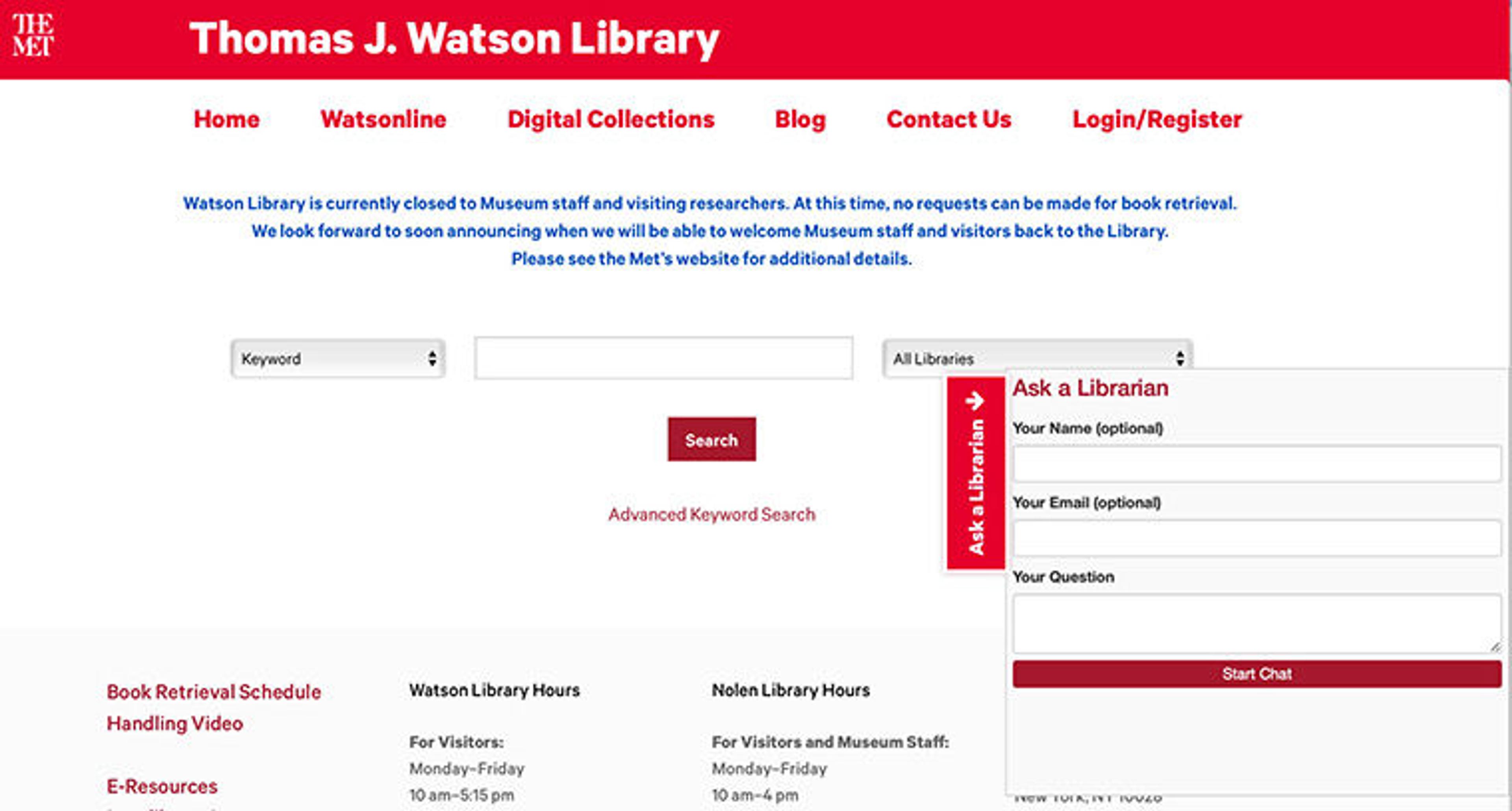 Watsonline ask a librarian