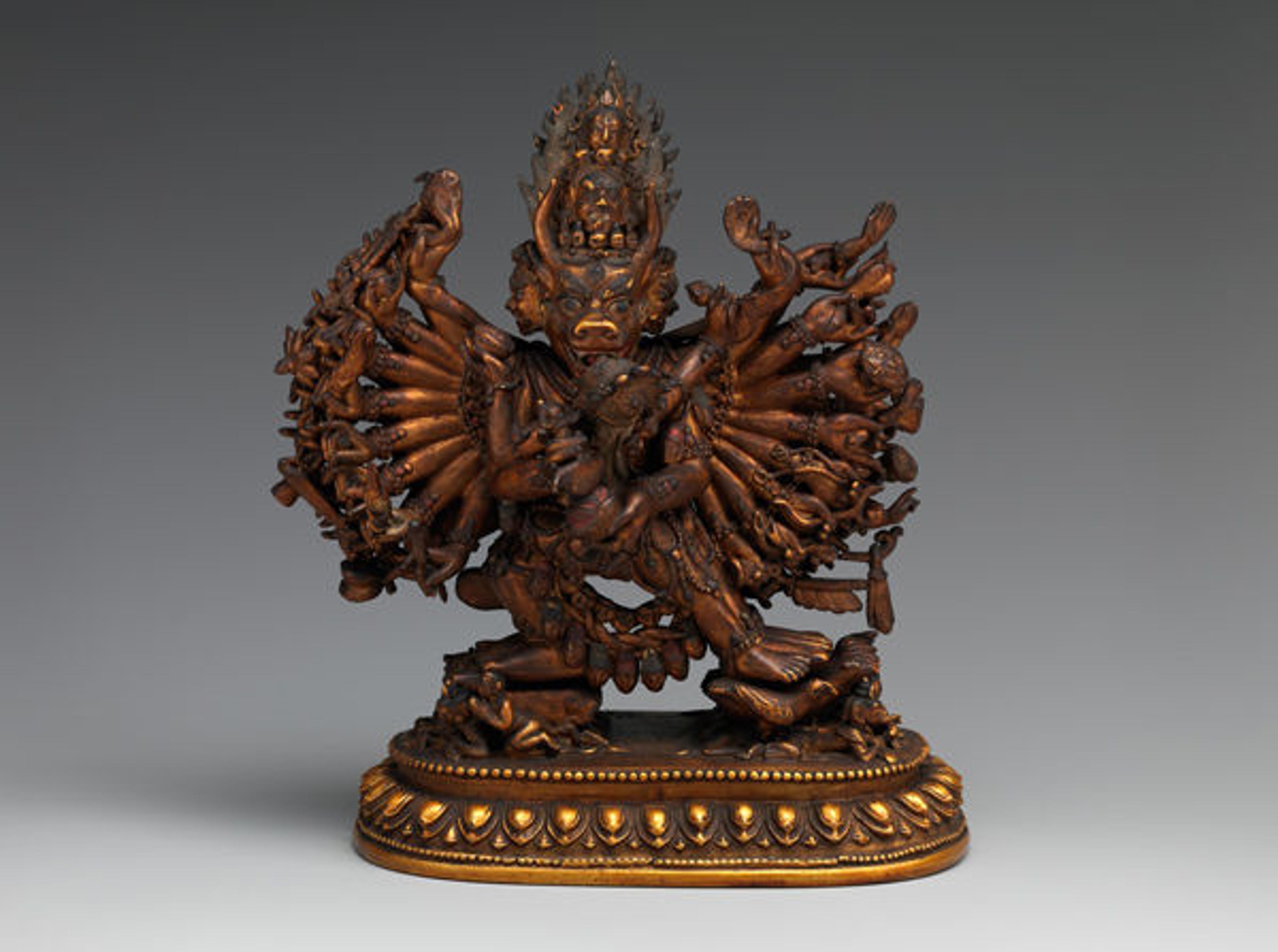 Vajrabhairava with his consort Vajravetali