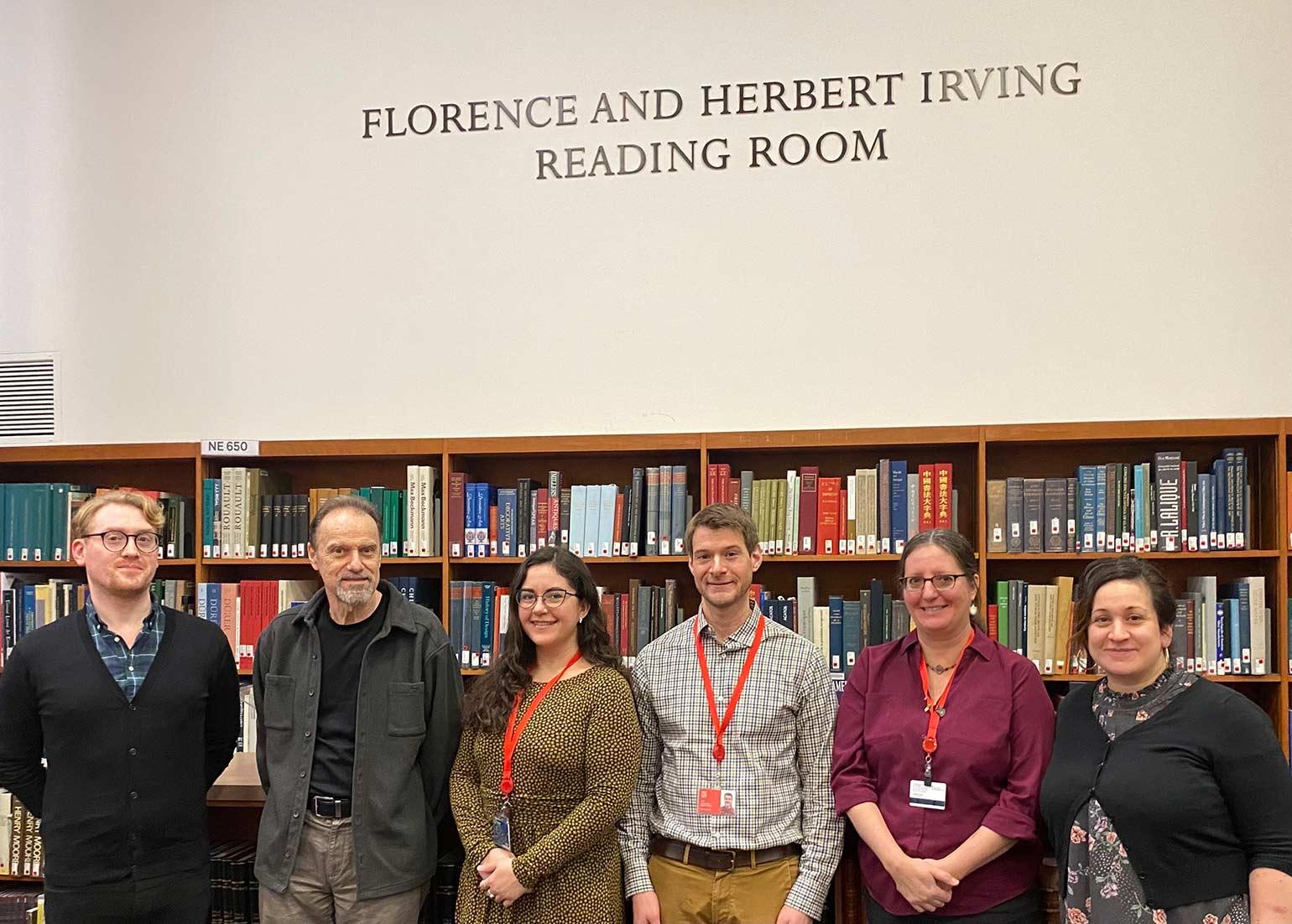 Library staff in the Reading Room