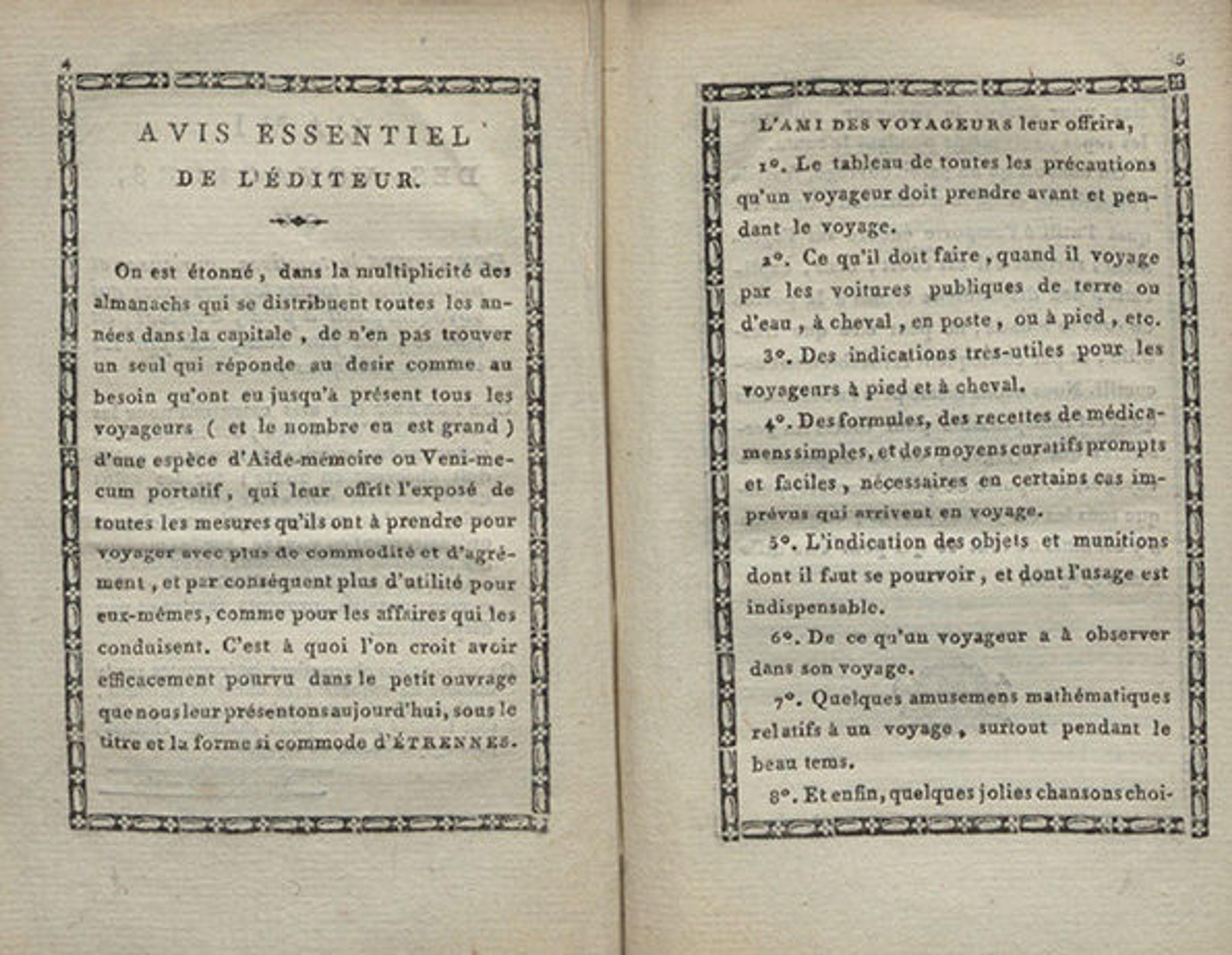 l'ami des voyageurs editor preface