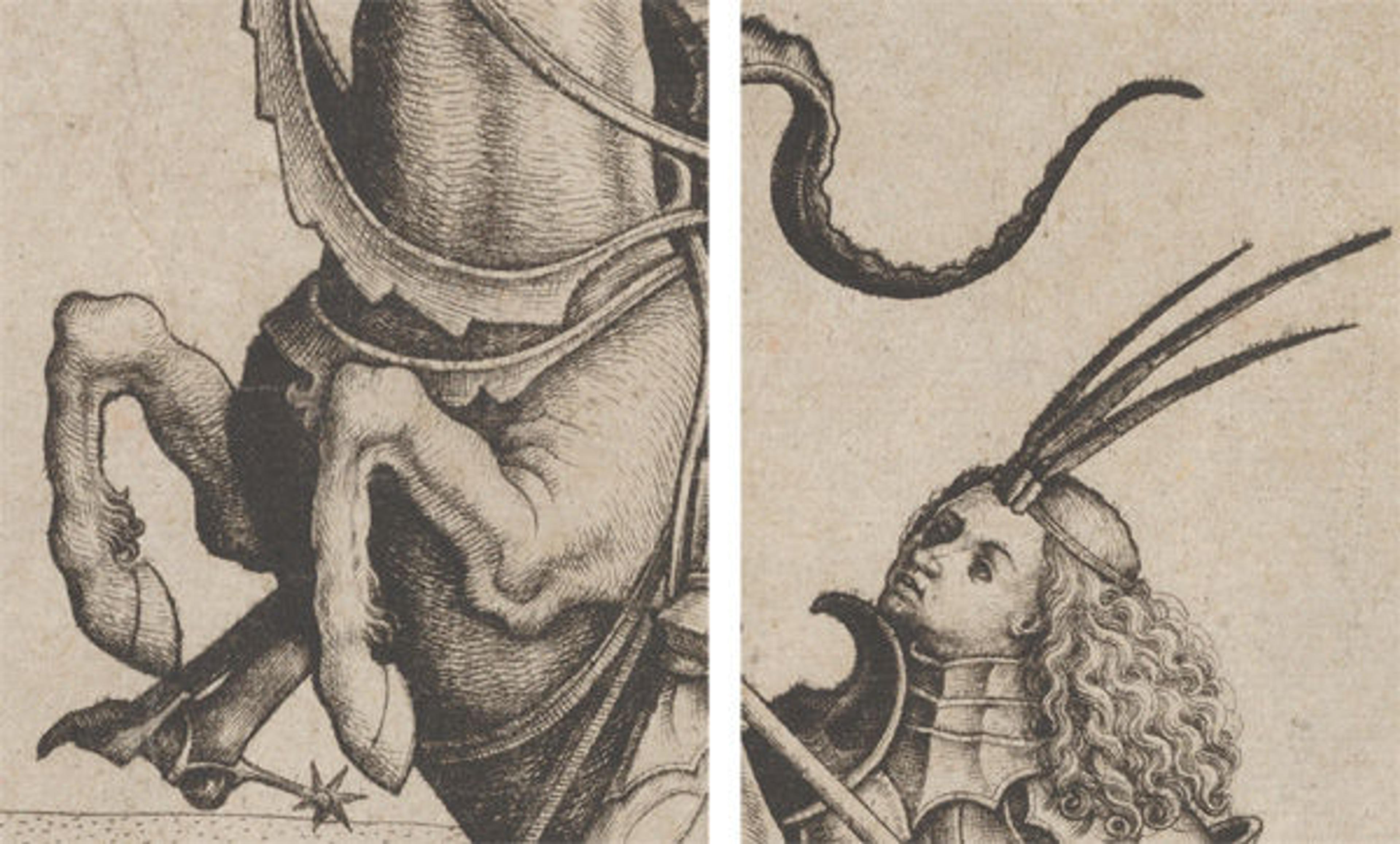 Details of Master IAM of Zwolle (Netherlandish, active ca. 1470–95), St. George and the Dragon, ca. 1485–ca. 1495