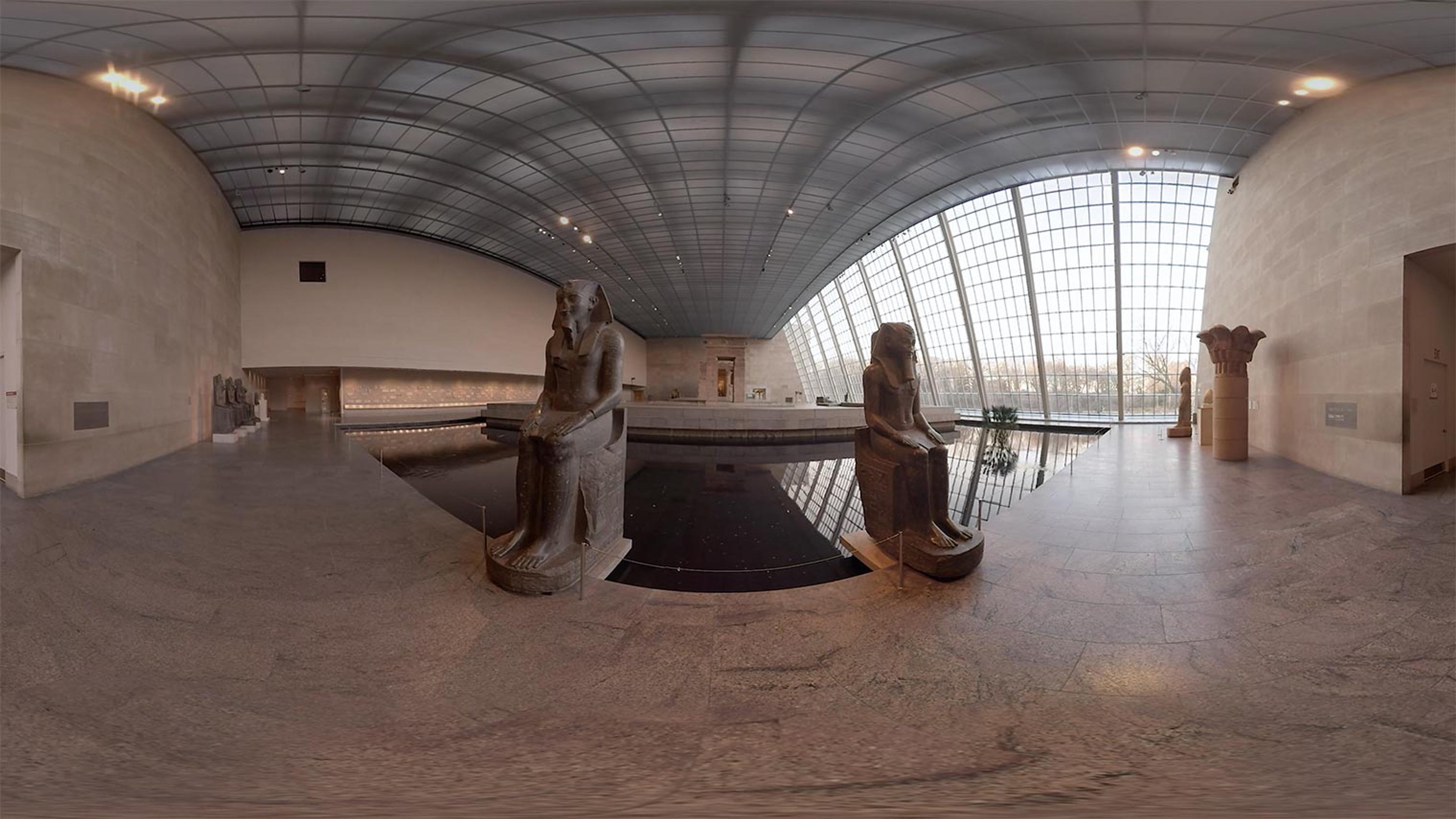 A 360-degree photo of the Temple of Dendur