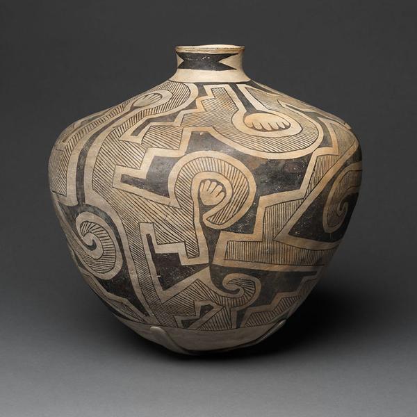 Cover Image for 9814: Socorro Black-On-White Storage Jar, Ancestral Pueblo