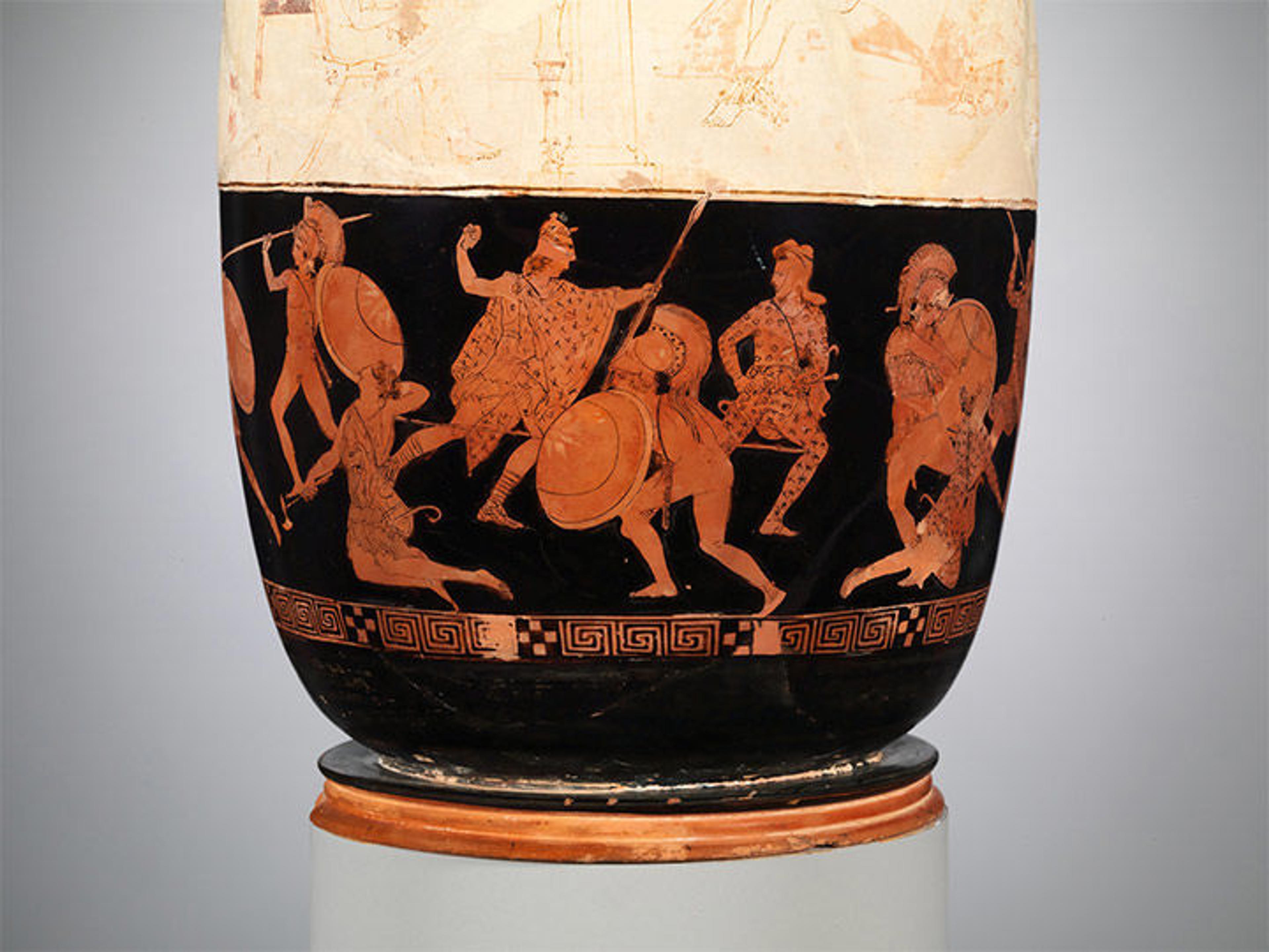 Terracotta lekythos (oil flask)