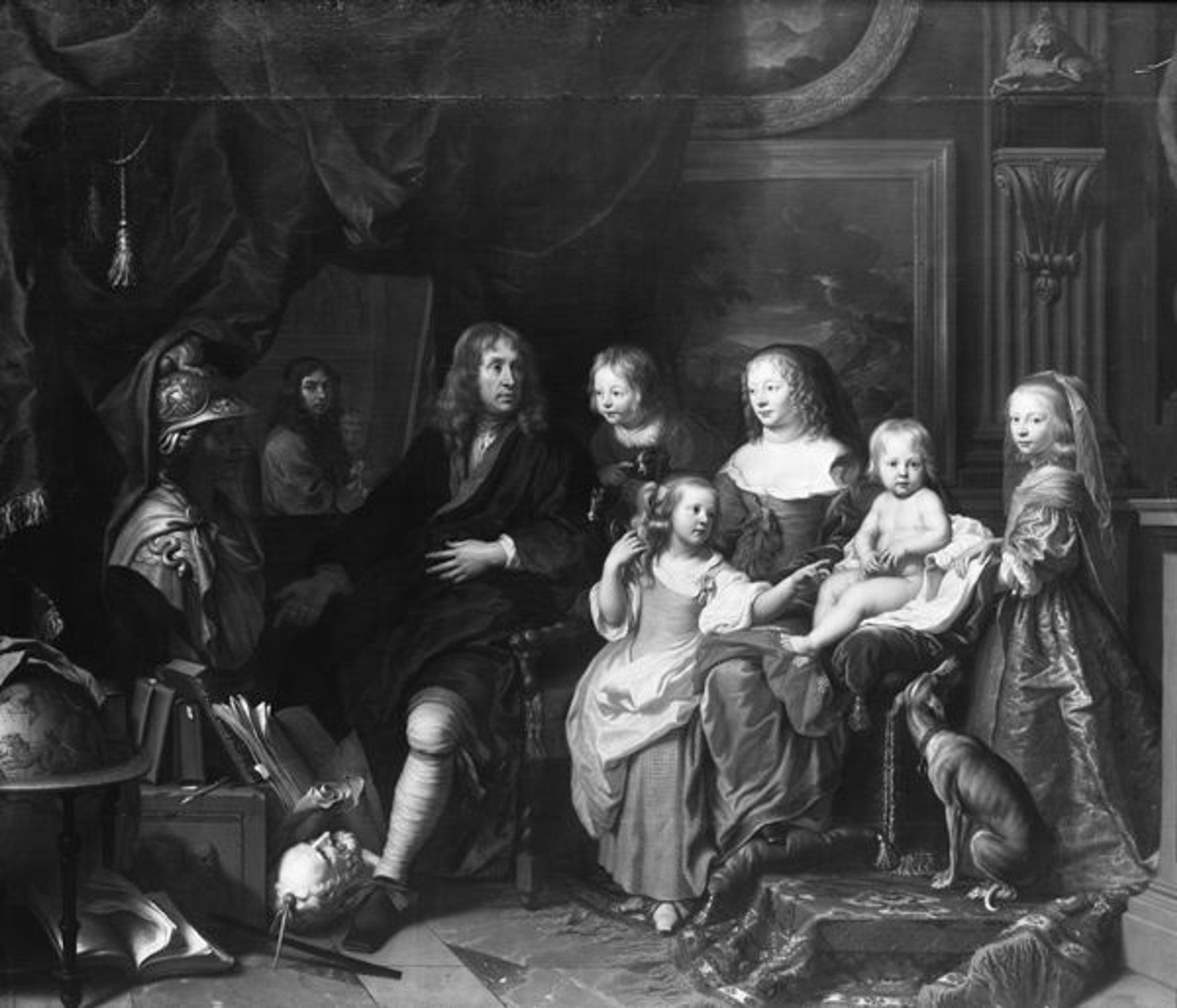 Charles Le Brun (French, 1619–1690). Everhard Jabach (1618–1695) and His Family. Formerly Kaiser-Friedrich-Museum, Berlin (destroyed in World War II)