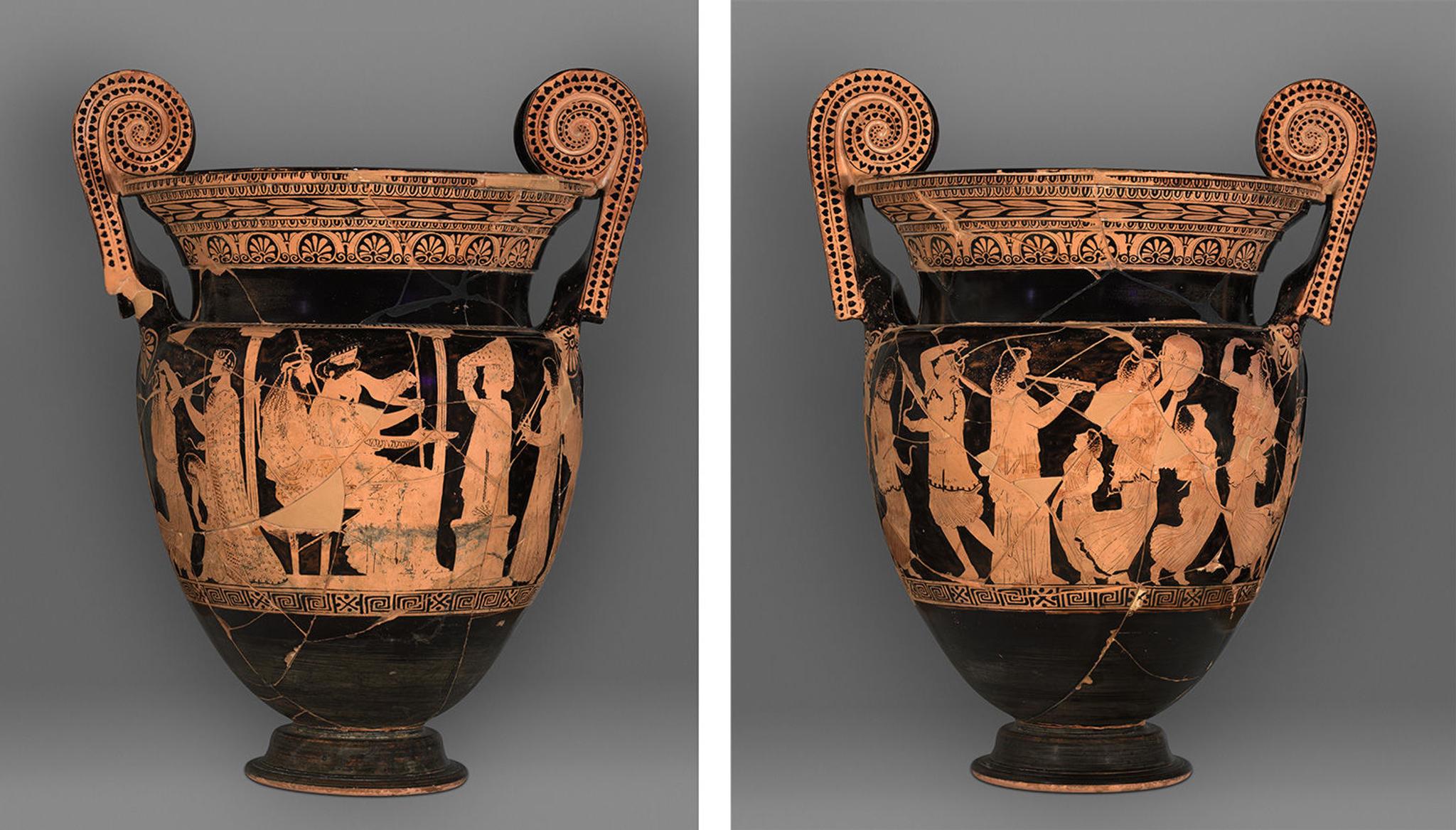 A Magnificent Attic Red-Figure Krater from the Polygnotos Workshop ...