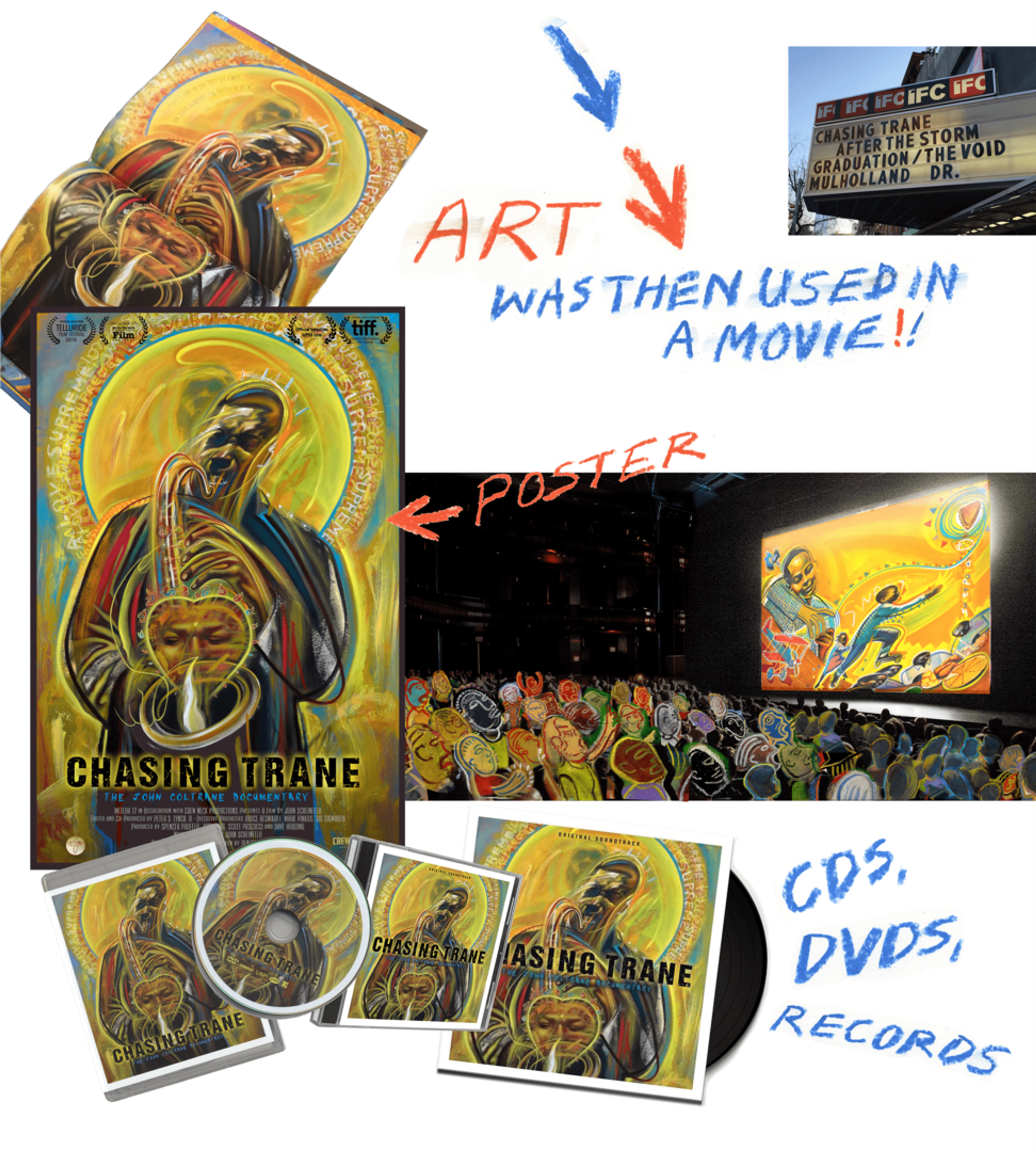 The art was used in a movie