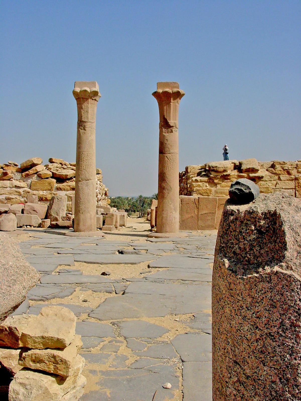 Sahur Pyramid Curatorial Interpretation: Palm Column of Sahure - The Metropolitan ...