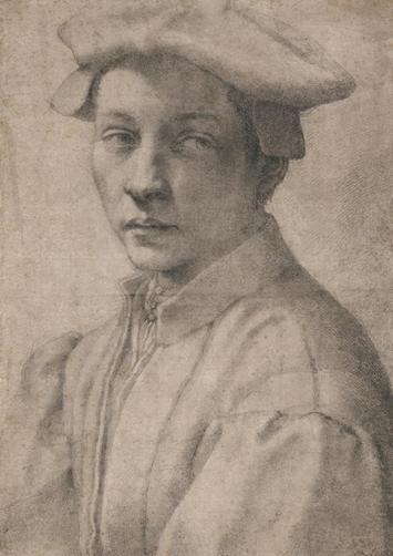 A drawing by Michelangelo of Andrea Quaratesi