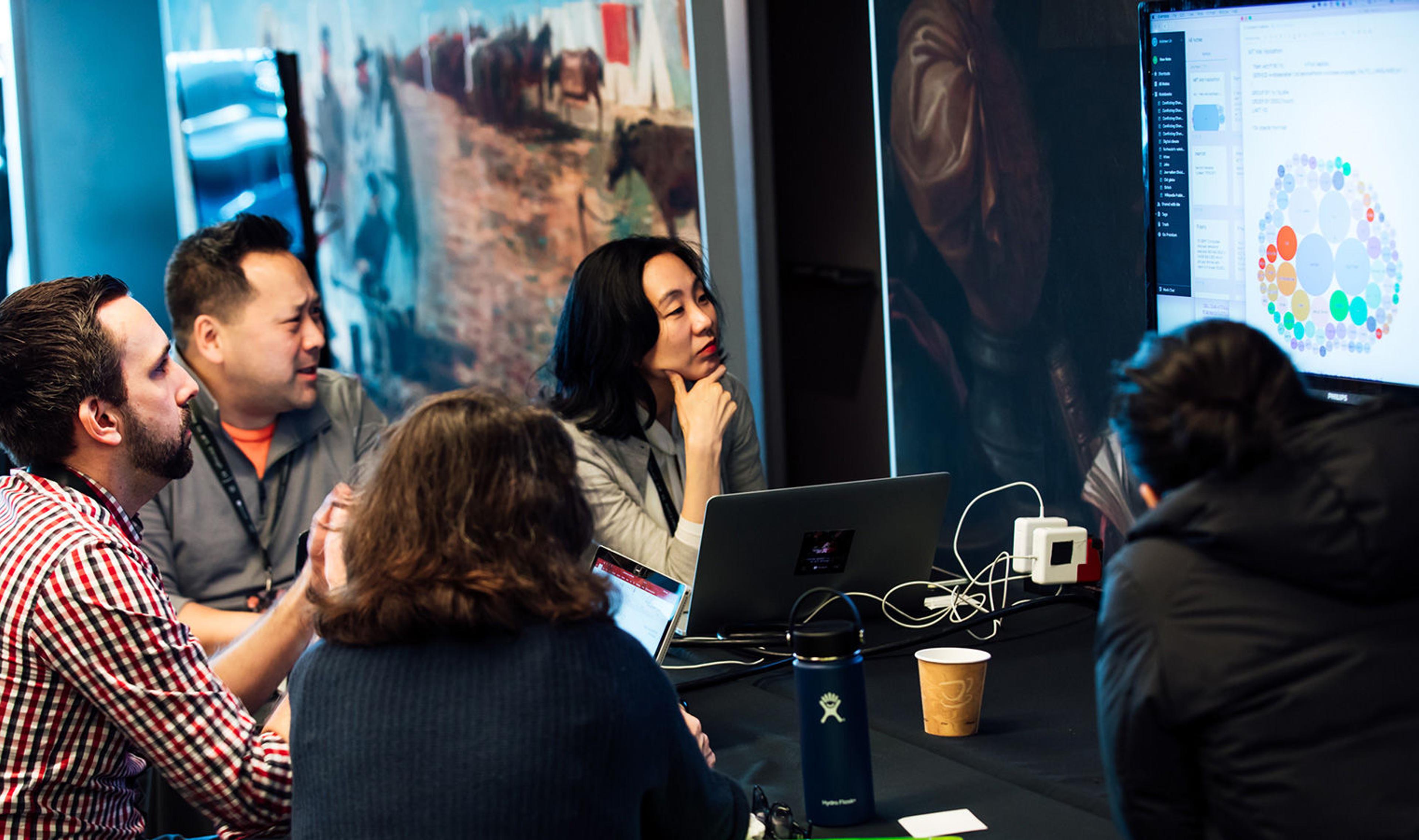 A group of participants at the MxMxM hackathon