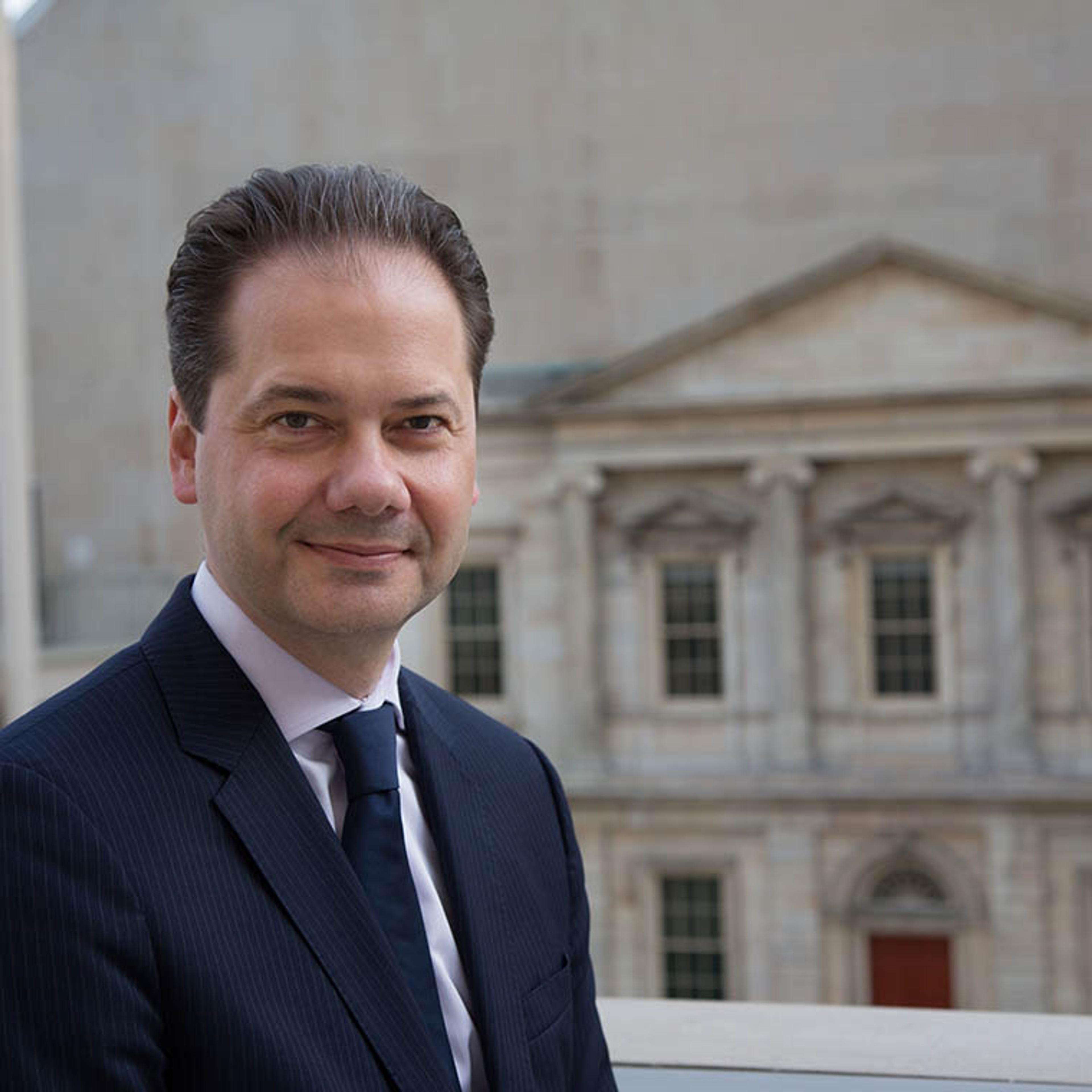 Marina Kellen French Director Max Hollein stood in the Charles Engelhard Court