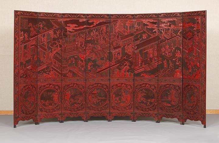 Screen with birthday celebration for General Guo Ziyi.