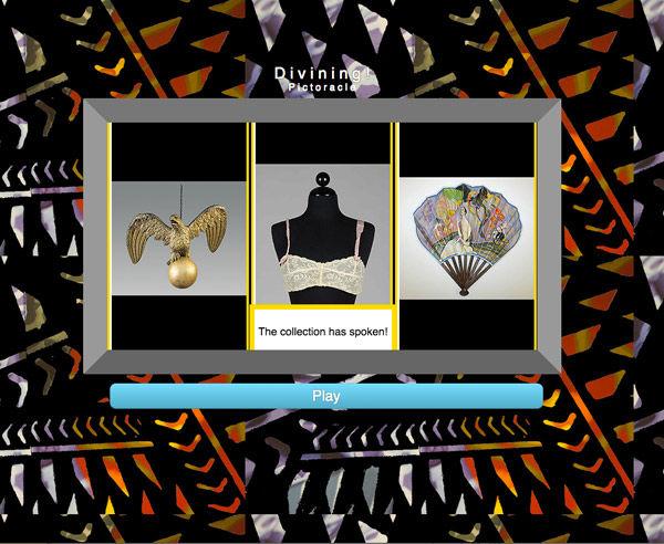 The screen interface of the PictOracle. The collection has spoken!