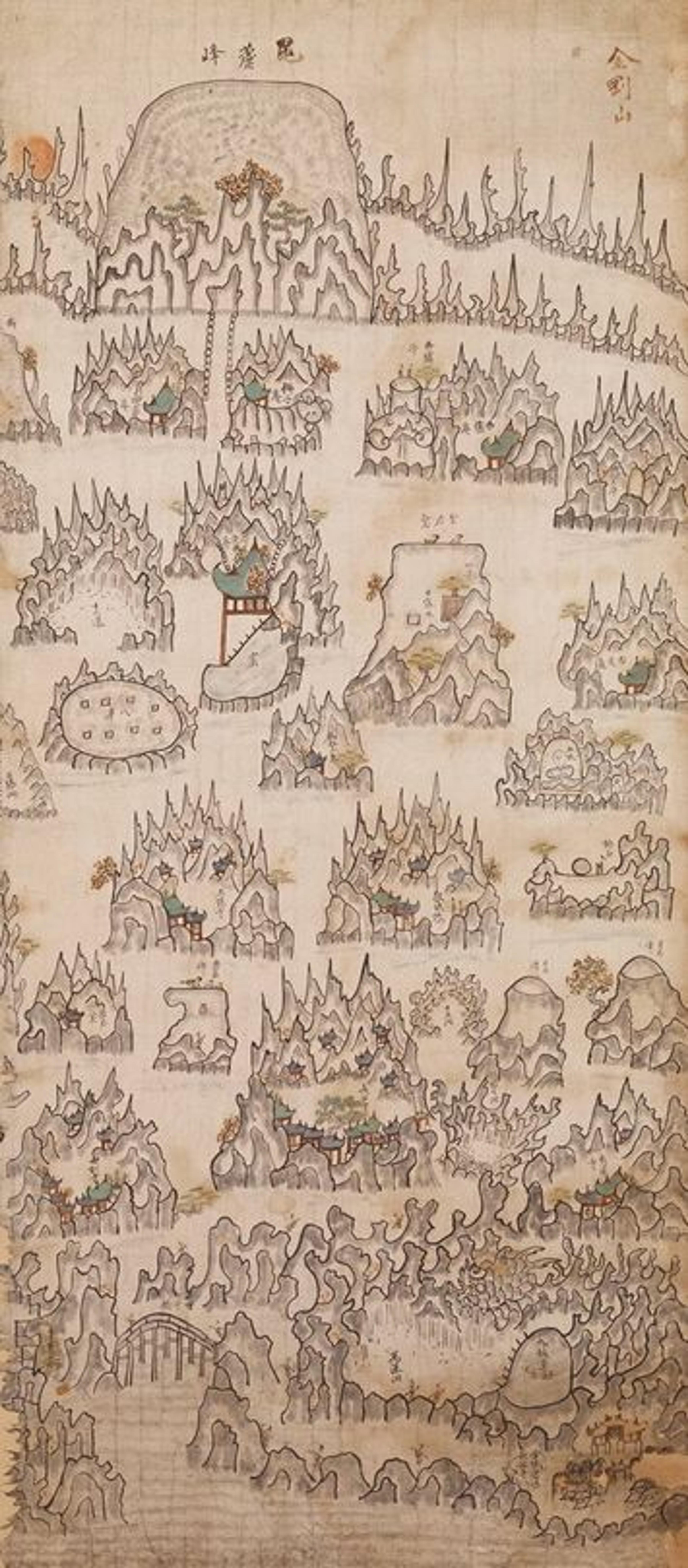 19th century hanging scroll by unidentified artist