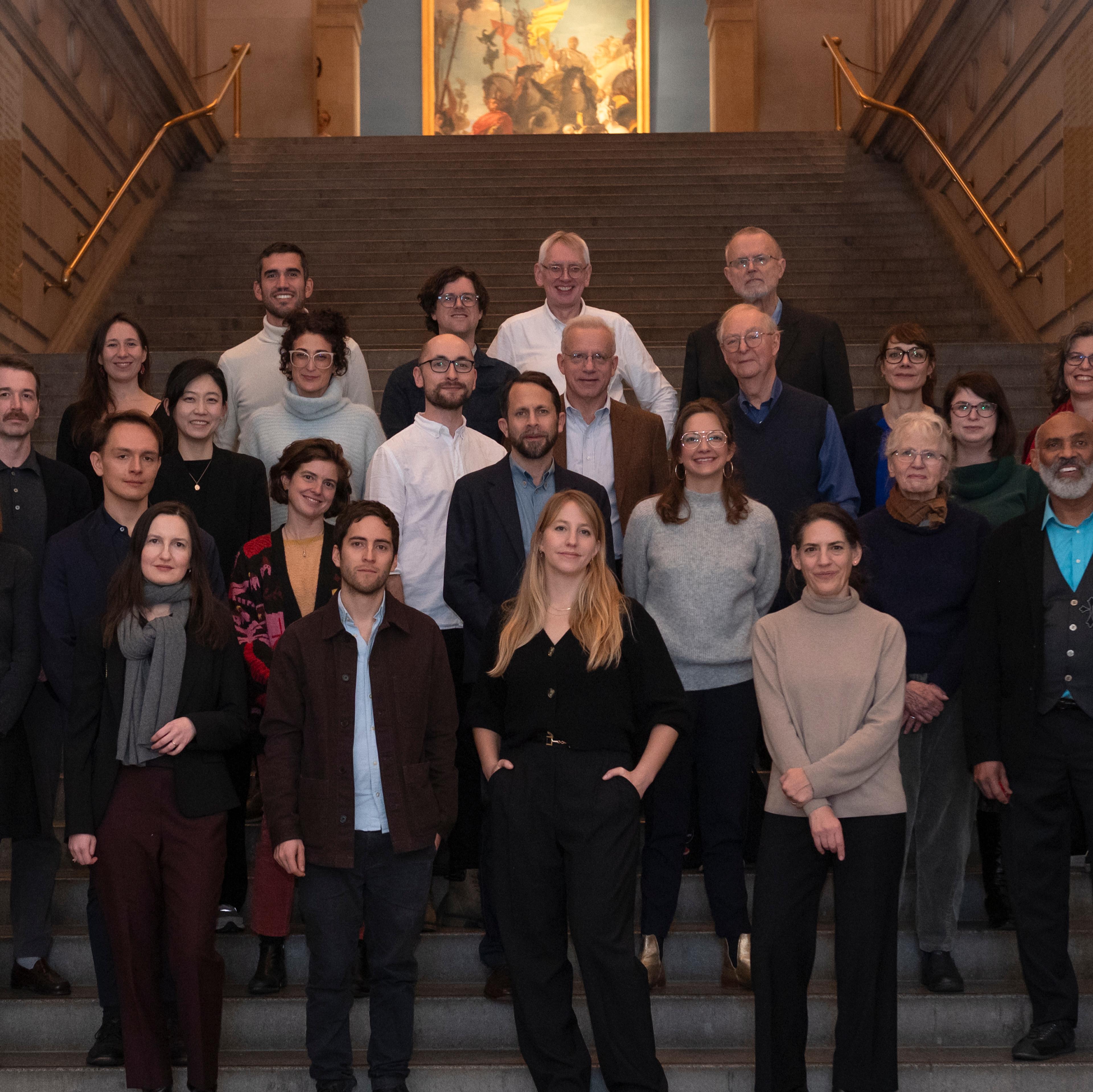 Alumni Lauder Fellows on Met grand staircase