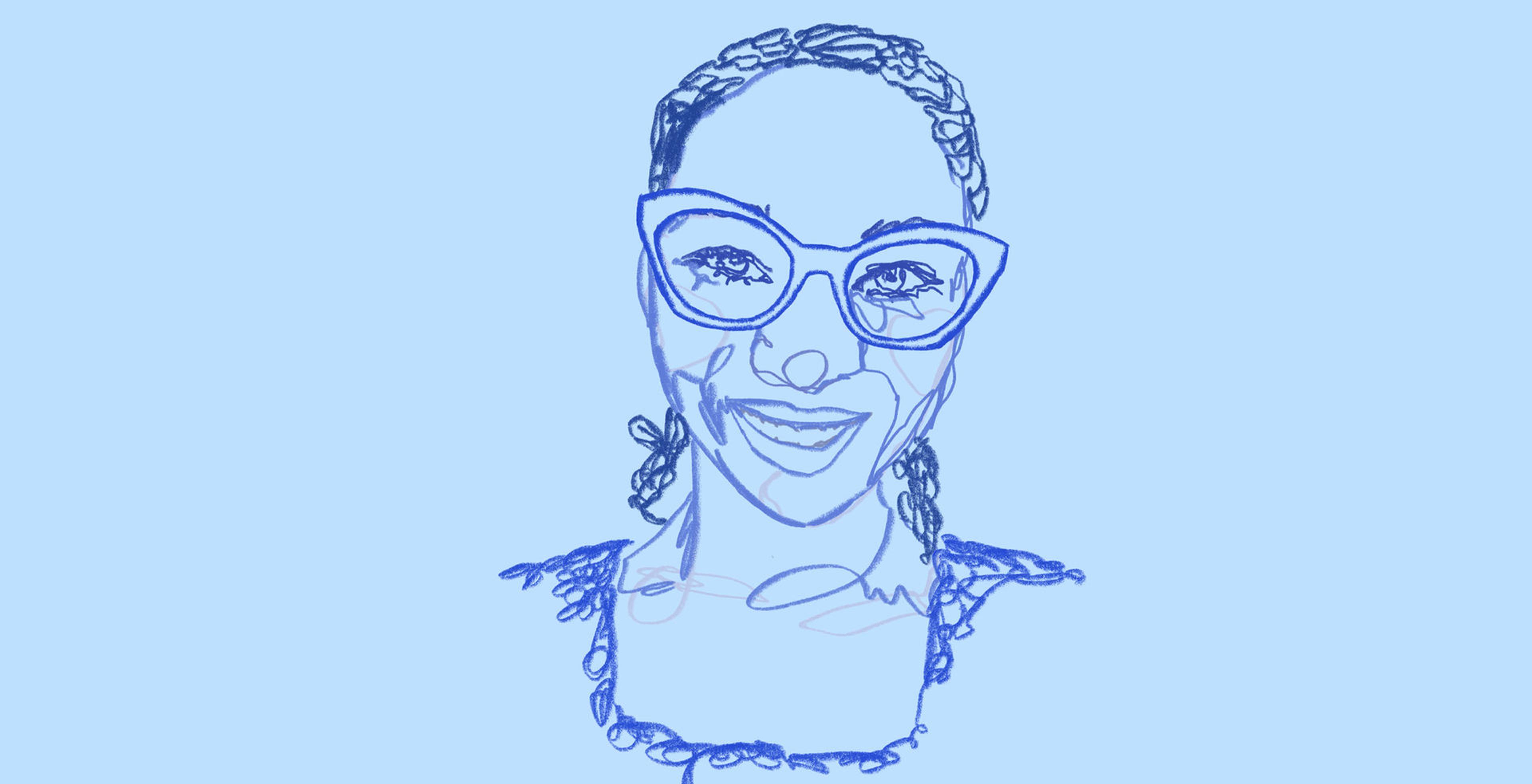 Illustrated portrait of Yvette Weaver
