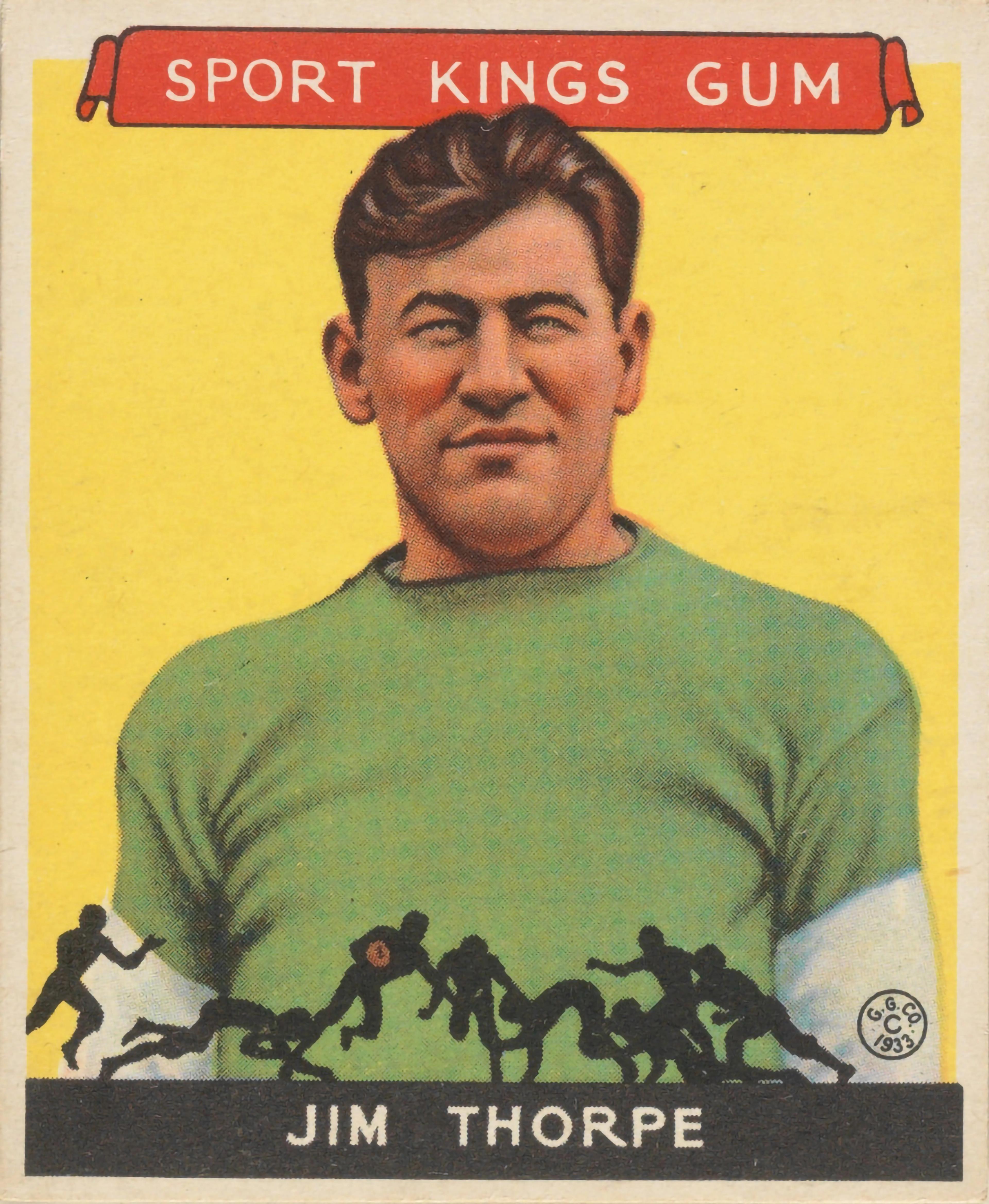 Jim Thorpe sports card