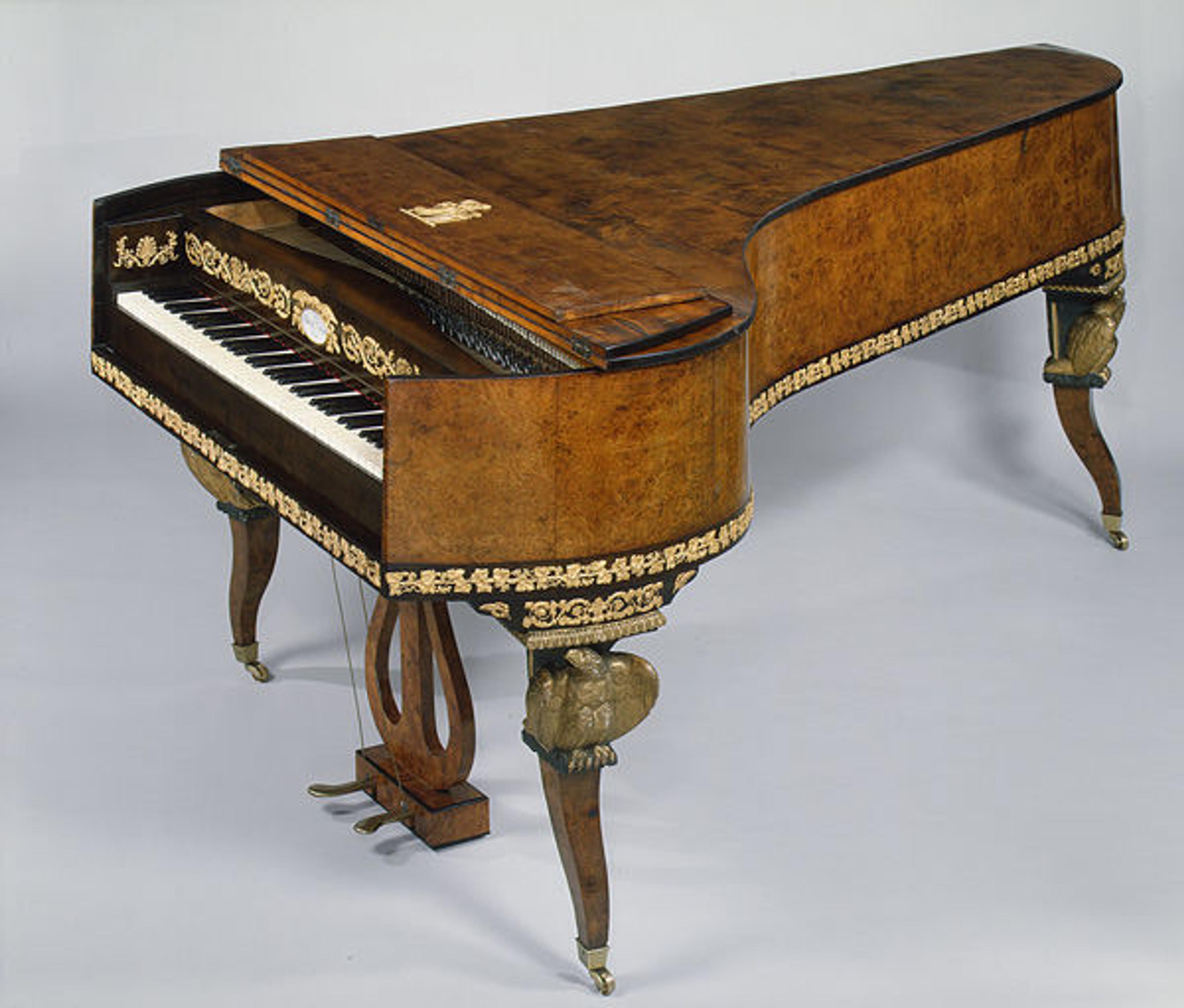 Joseph Böhm (Austrian, 1786–ca.1850). Grand piano, ca. 1815–20. Wood, various materials. The Metropolitan Museum of Art, New York, Purchase, Rogers Fund; Mr. and Mrs. Thatcher M. Brown III, Mr. and Mrs. Philip J. Hess, Carroll Music Instrument Service Corp., The New York Flute Club Inc. and Piano Technicians; Guild Gifts; Gifts of Mrs. Etta M Helmer, Alice Getty, Mr. and Mrs. Henry Wellman, Mr. and Mrs. Peter M. F. Sichel, Craig E. Steese, Hilda Katz, Mr. and Mrs. Arthur A. Travis, and The Crosby Brown Collection of Musical Instruments, by exchange; and funds from various donors, 1982 (1982.138)