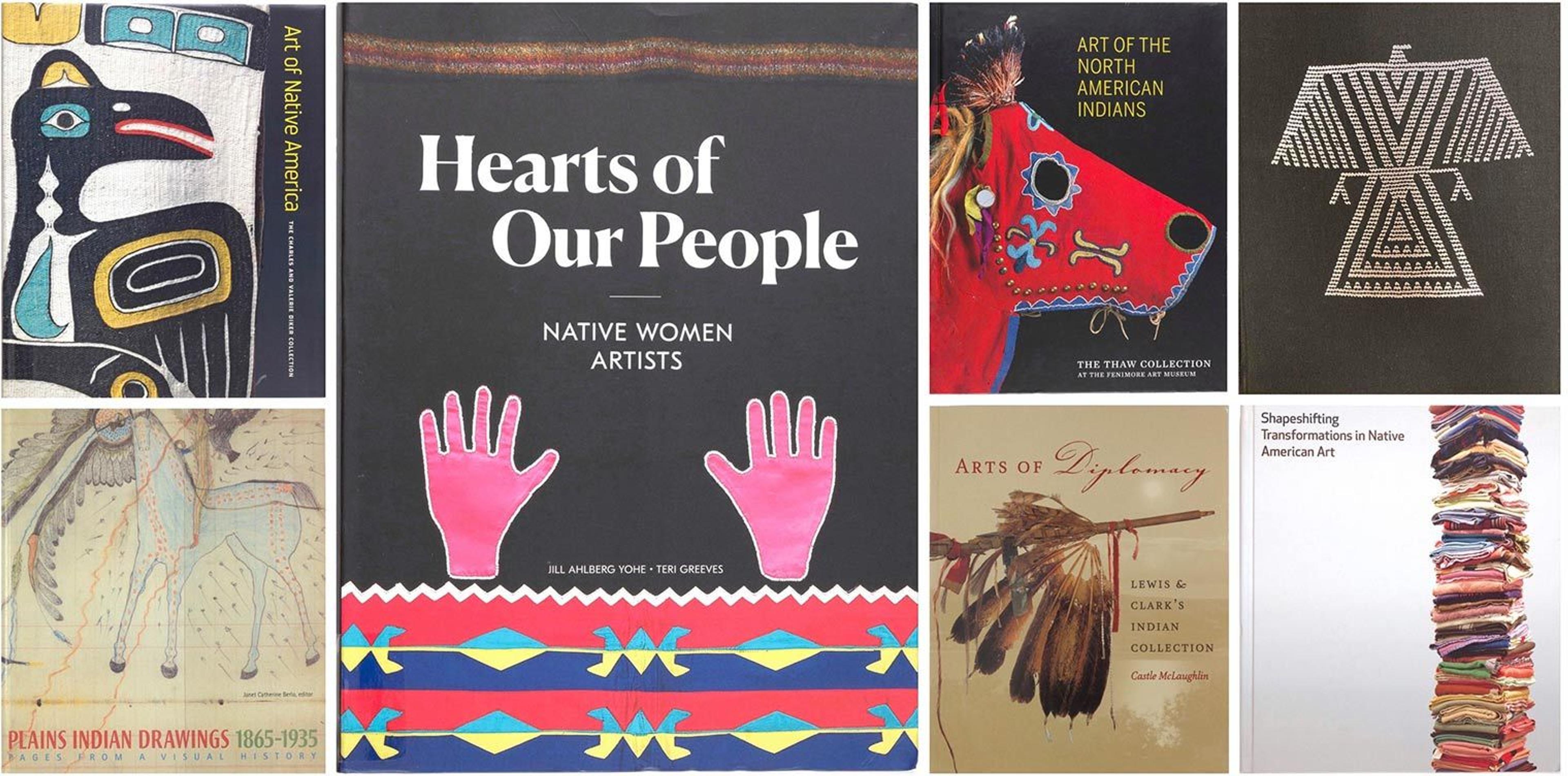 Seven books covers