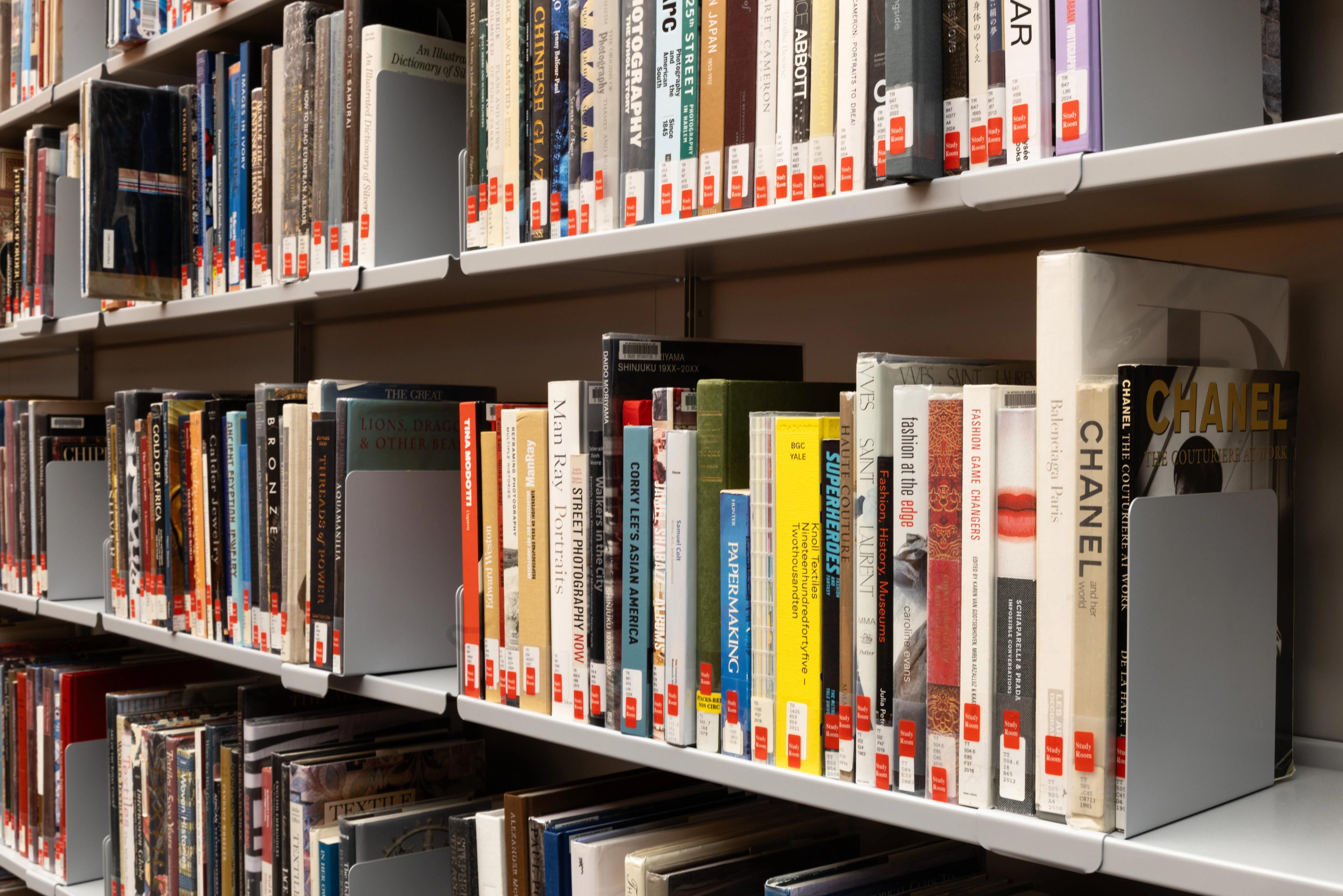 Shelves of books