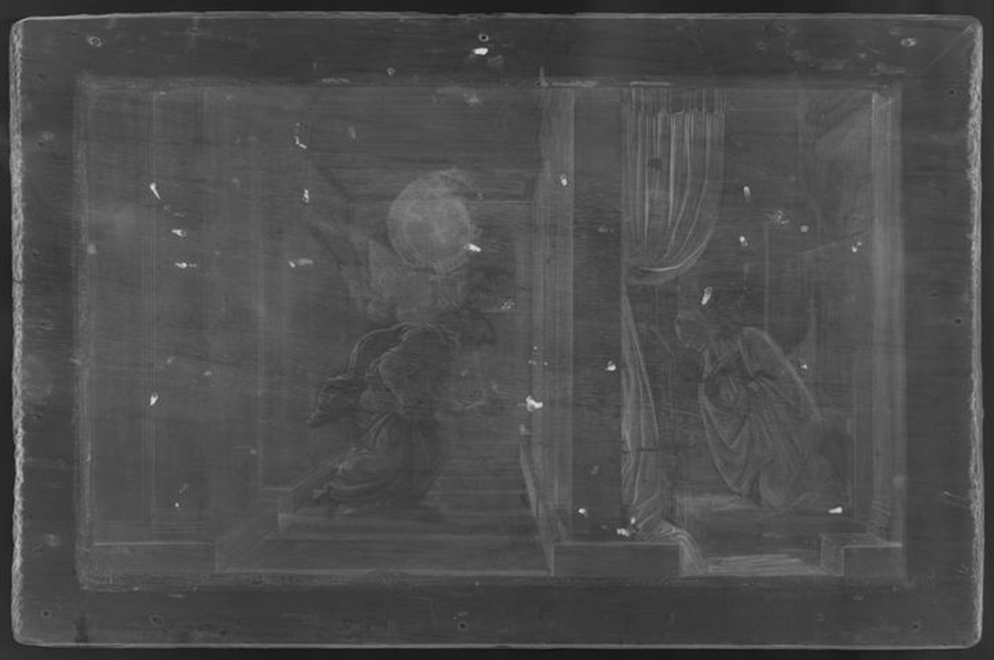 X-ray of Botticelli's The Annunciation
