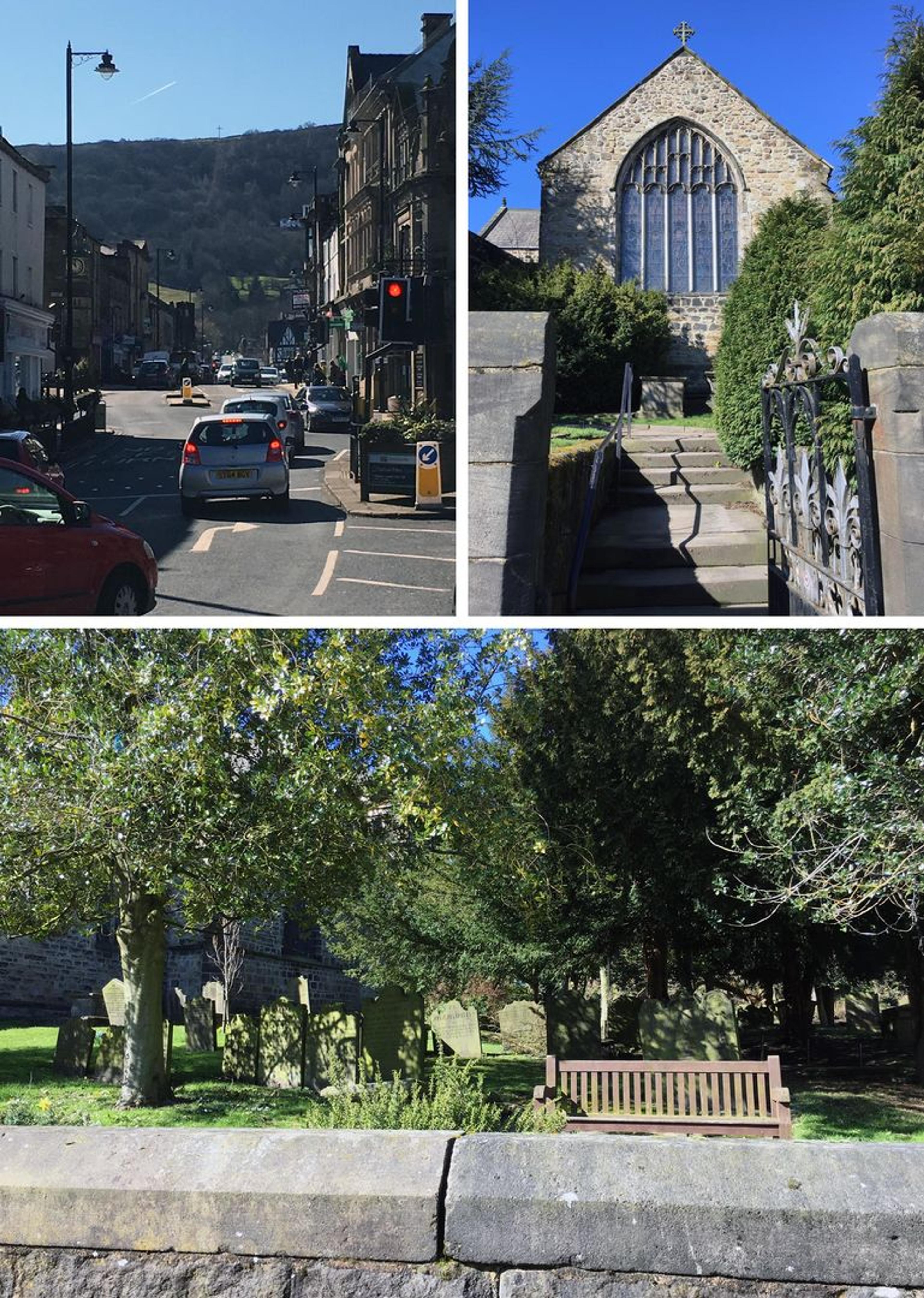 Three views of Ortley in Yorkshire, England