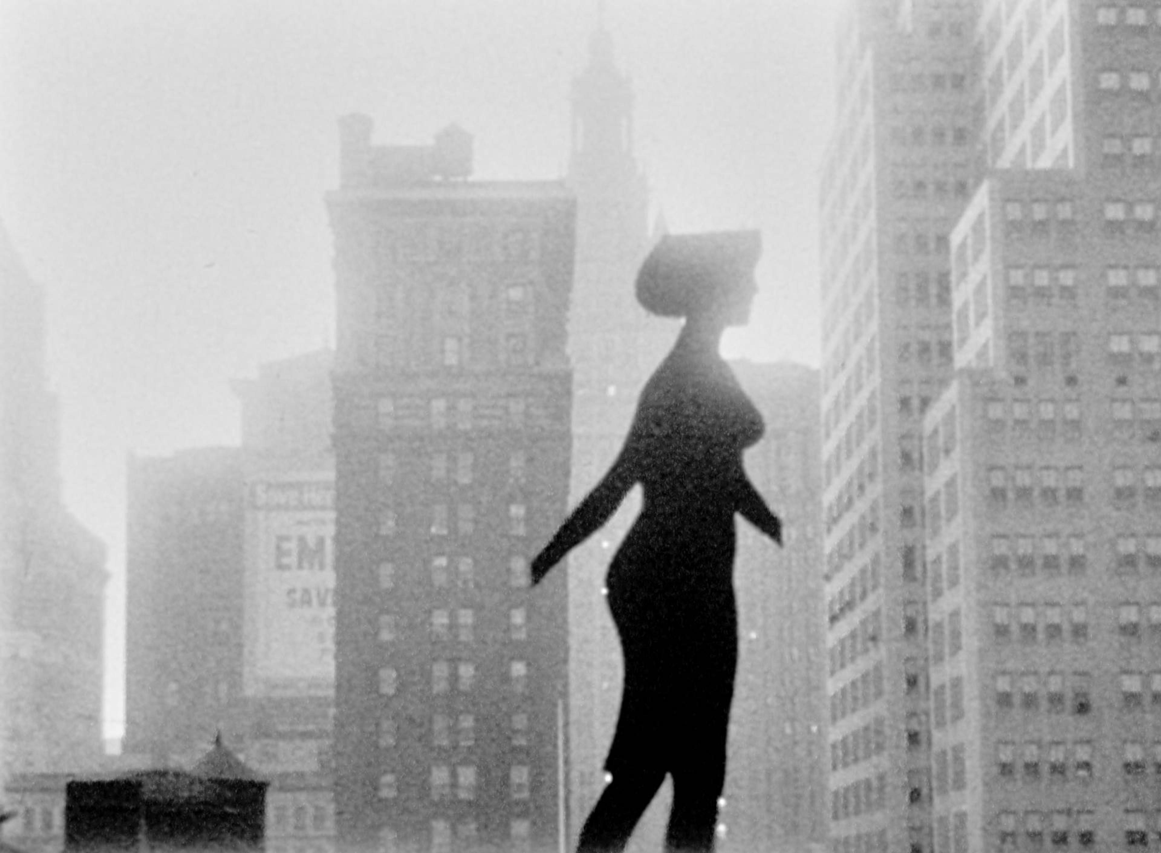 Michael Snow, film still from New York Eye and Ear Control, 1964. Black and white