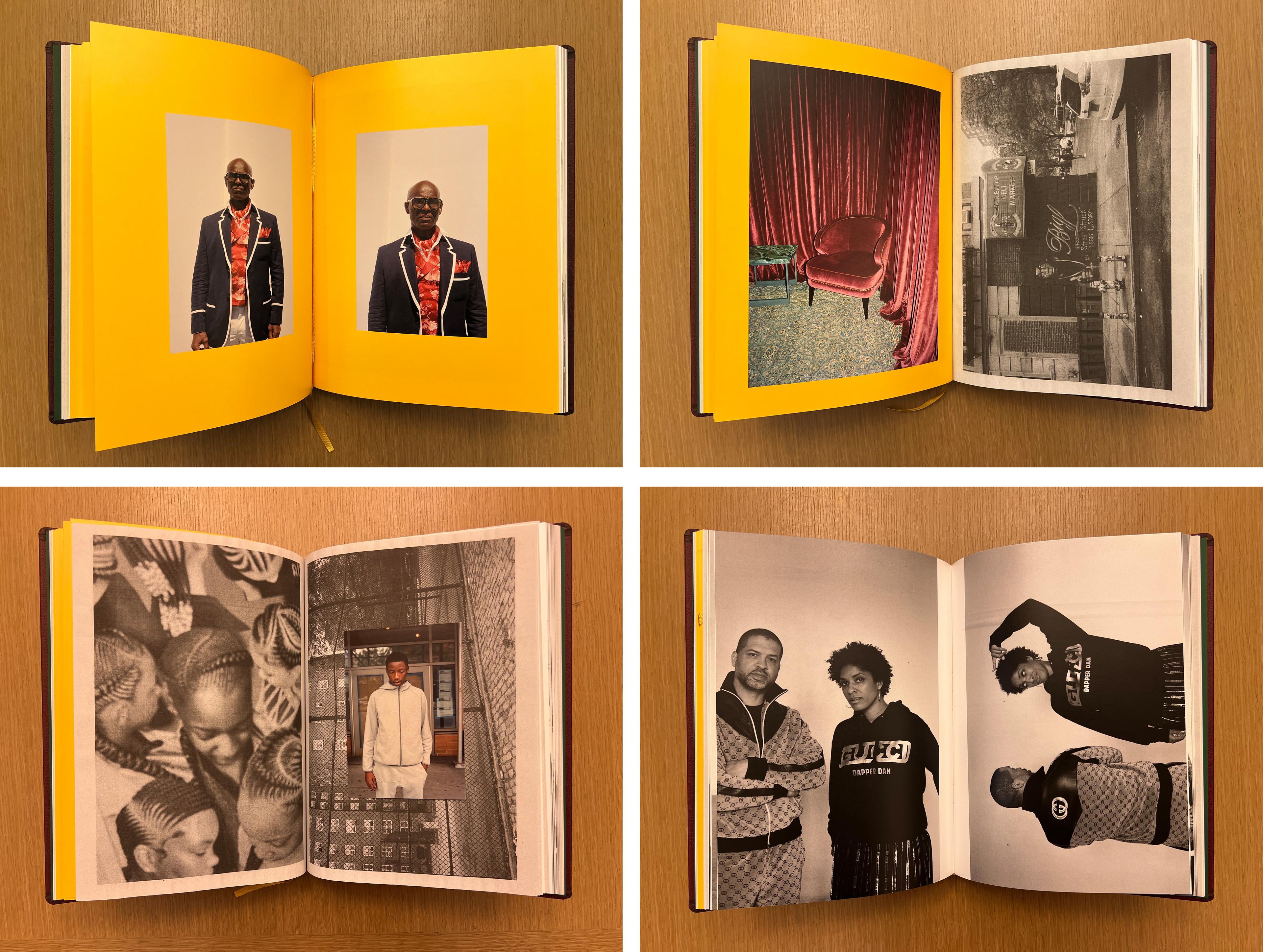 Four interior shots of the book.