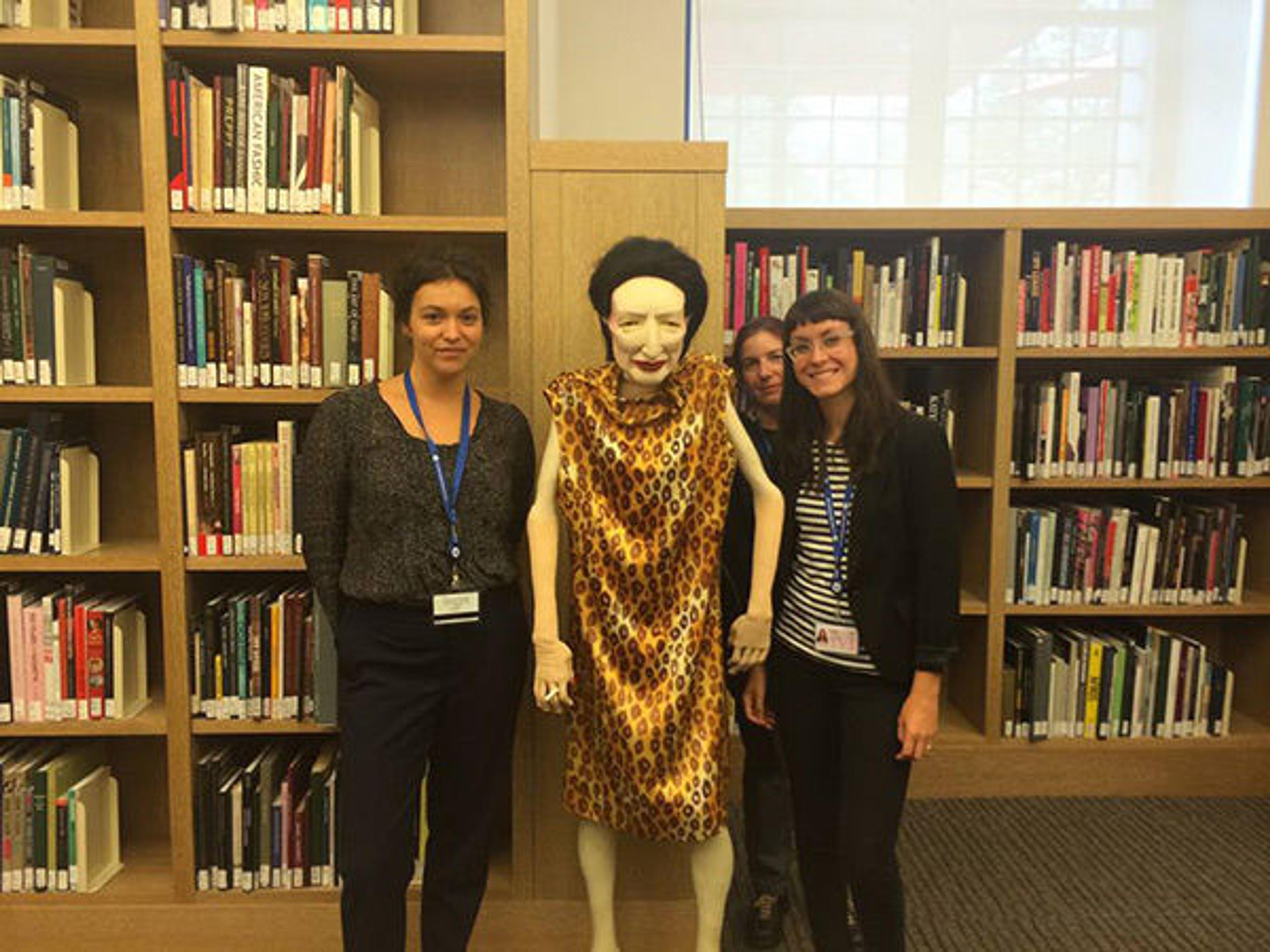 Freya, Lauren and Jodi Costume Institute Library