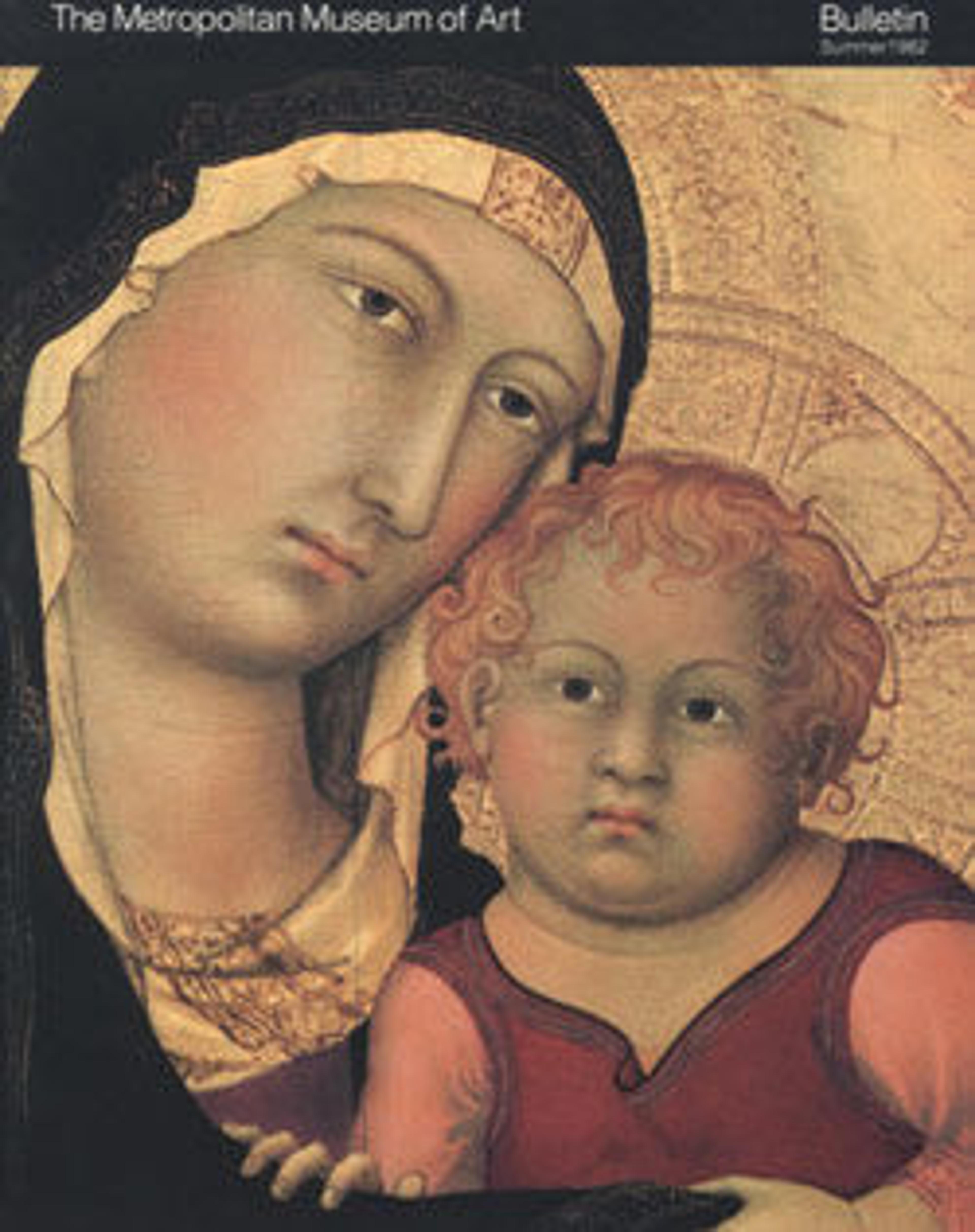 “Fourteenth-Century Italian Altarpieces”: The Metropolitan Museum of Art Bulletin, v. 40, no. 1 (Summer, 1982)