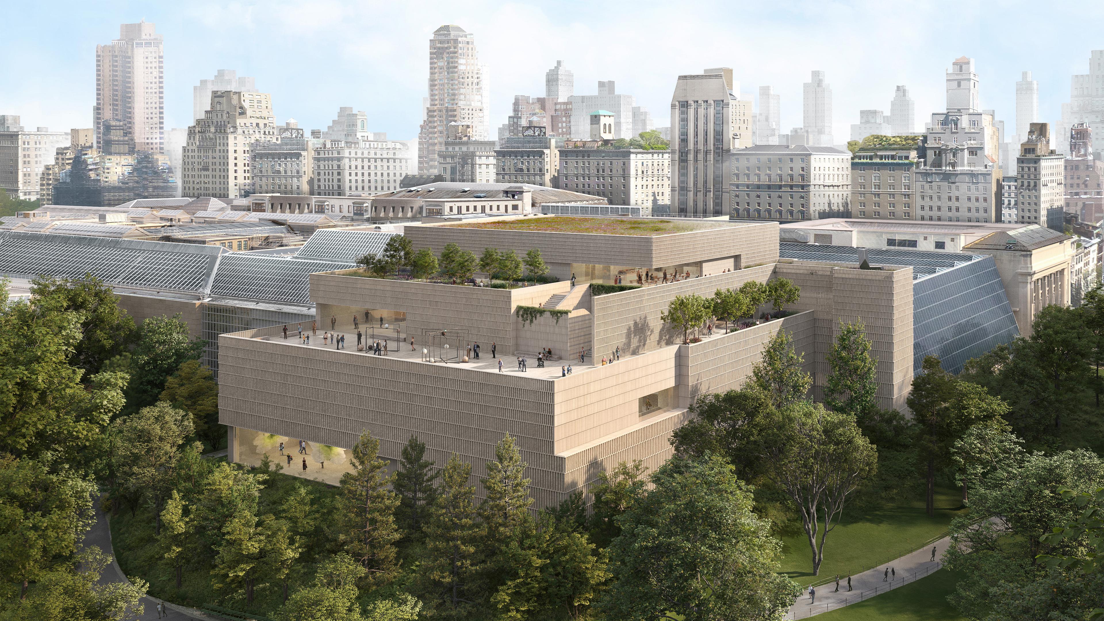 Exterior rendering of The Metropolitan Museum of Art’s Tang Wing