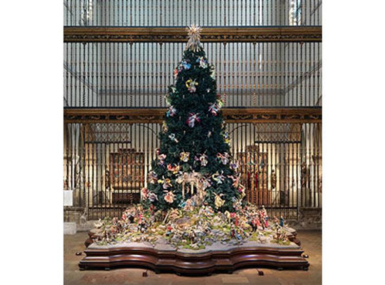 Christmas Tree and Neapolitan Baroque Crèche on Display for Holiday ...