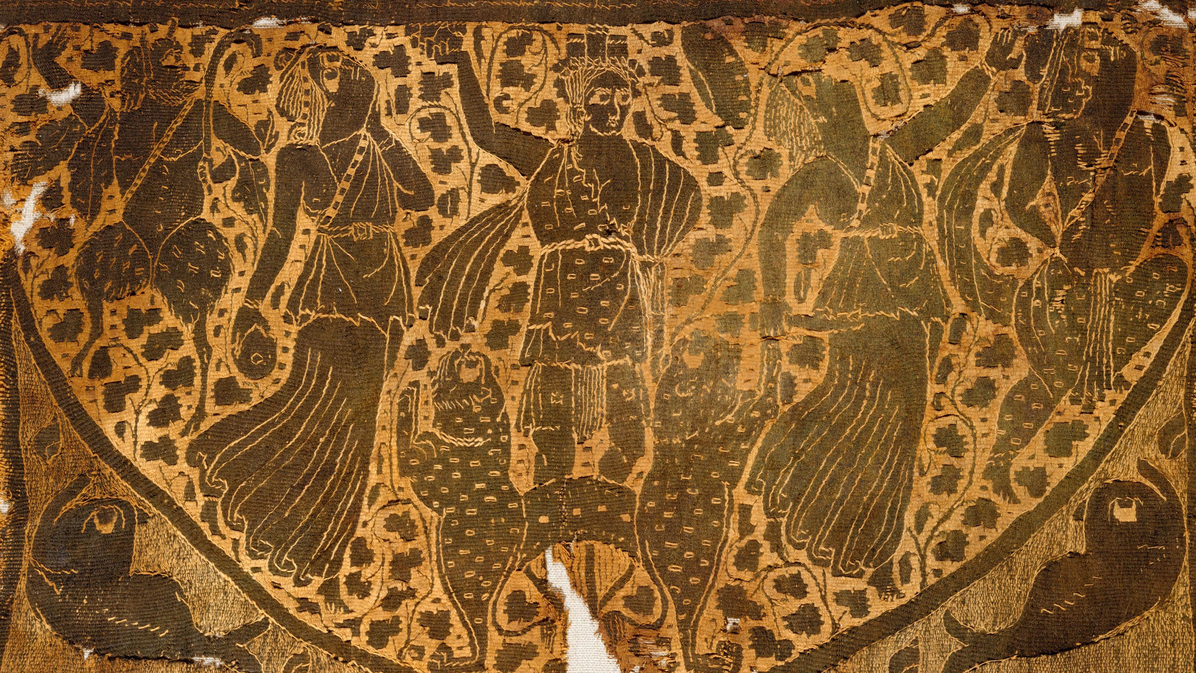 Textile panel depicting the triumph of Dionysos