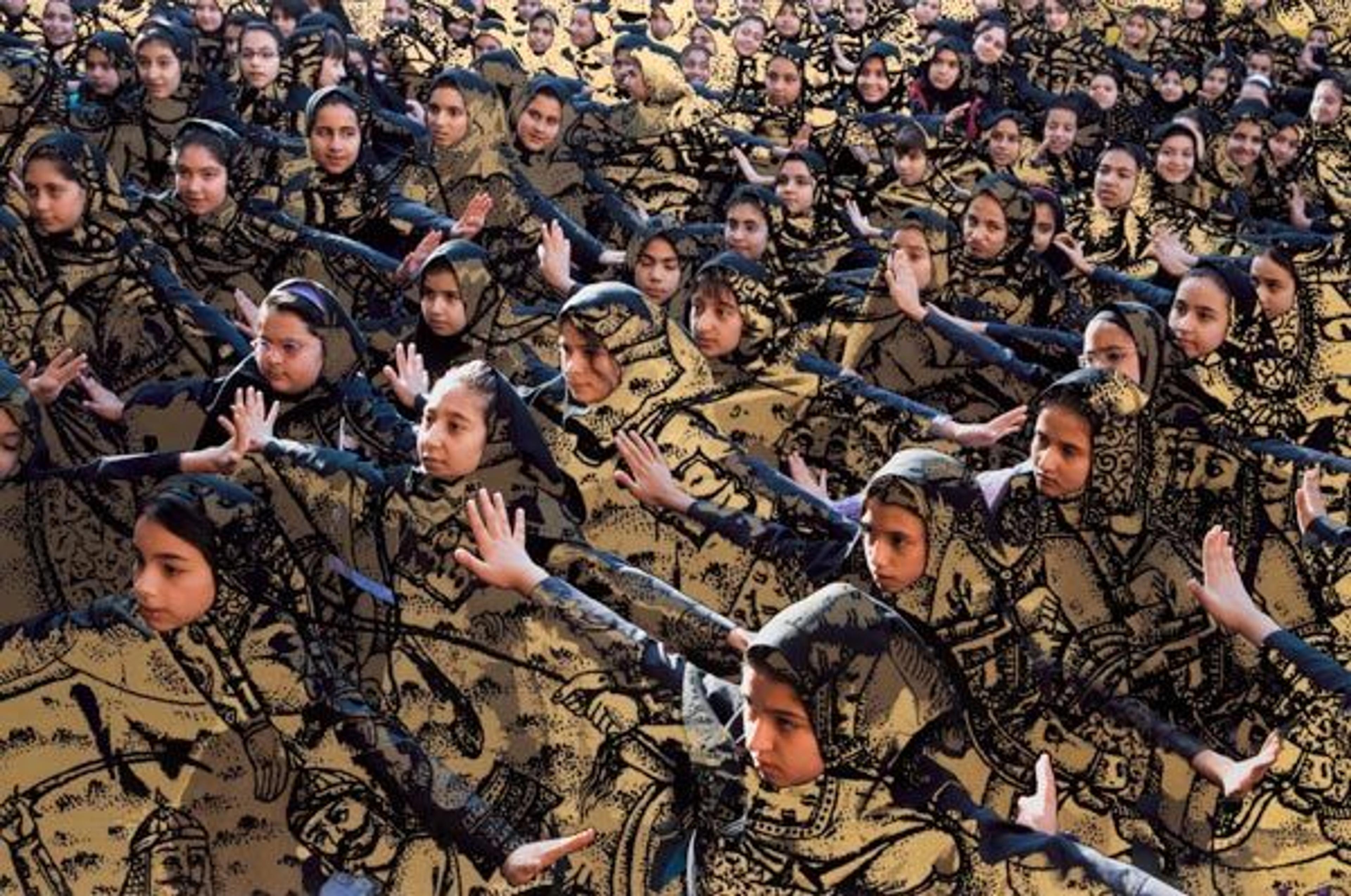 Sadegh Tirafkan (Iranian, 1965–2013). Multitude 10, 2008. Digital photo collage, lambda print; H. 29 1/8 in. (74 cm), W. 44 1/8 in. (112 cm). The Metropolitan Museum of Art, New York, Purchase, 2011 NoRuz at the Met Benefit, 2013 (2013.258)